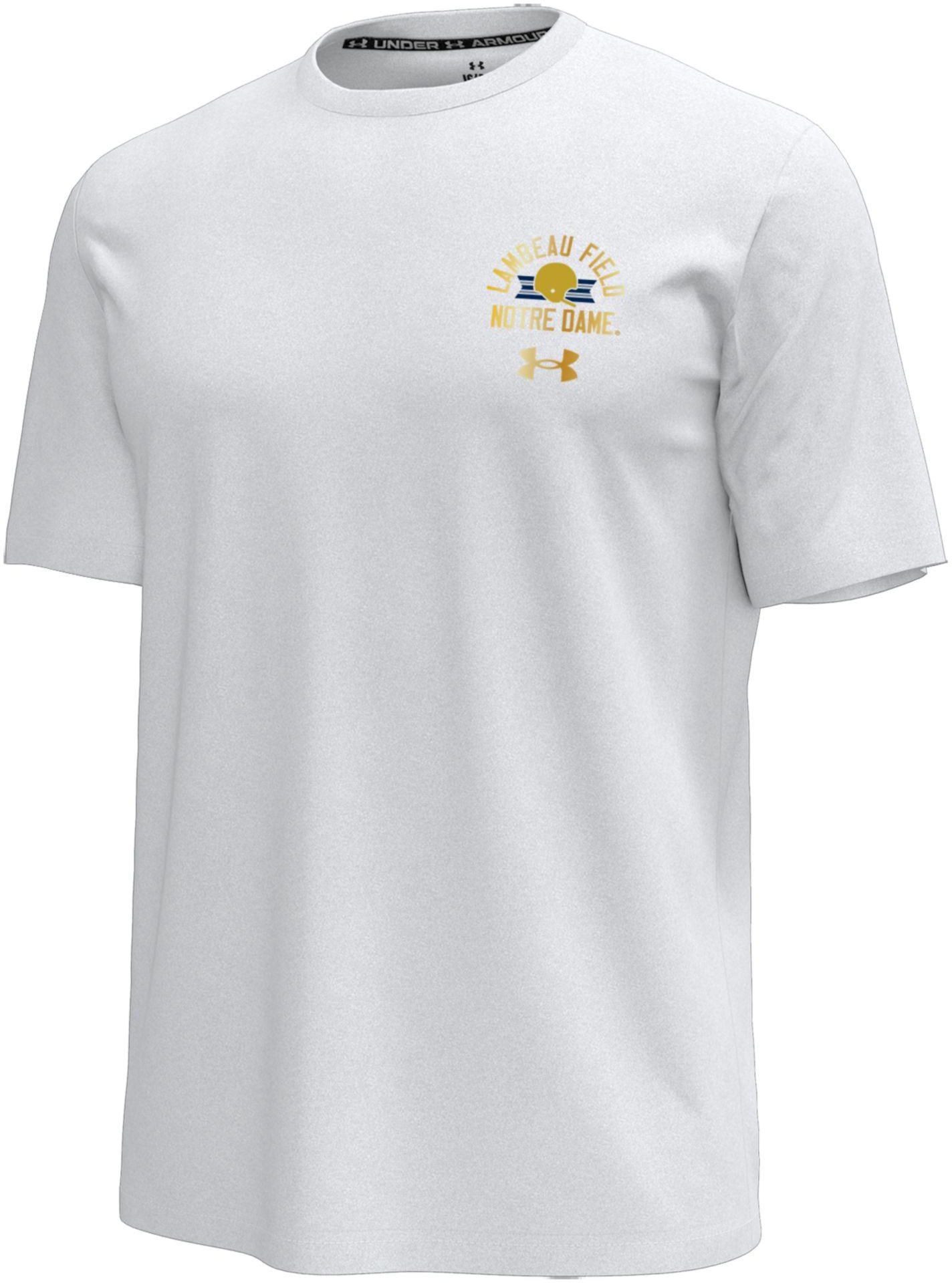 Under Armour Men's Notre Dame Fighting Irish Shamrock Series Collection White Special Games T-Shirt