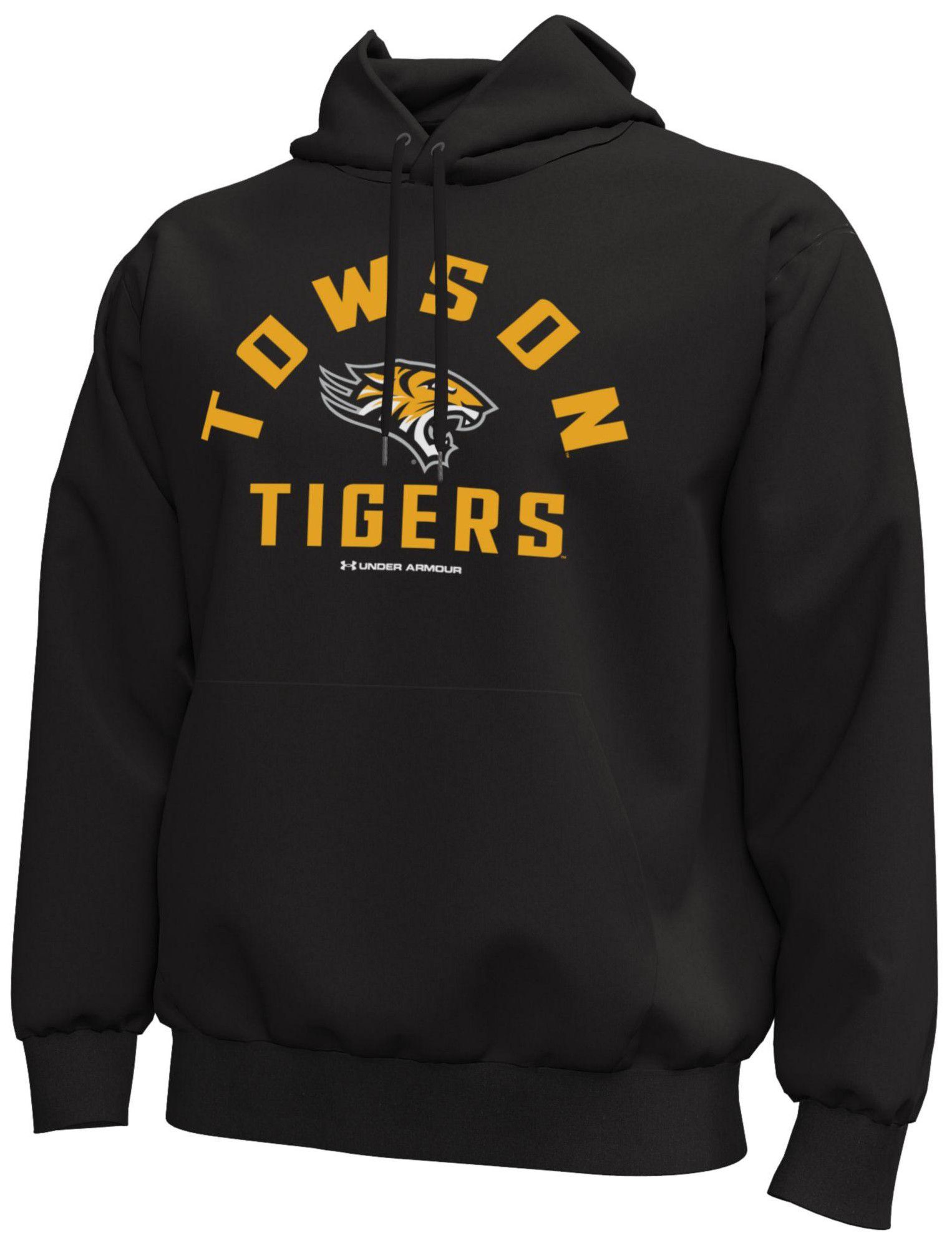 Under Armour Men's Towson Tigers Black Icon Fleece Hoodie