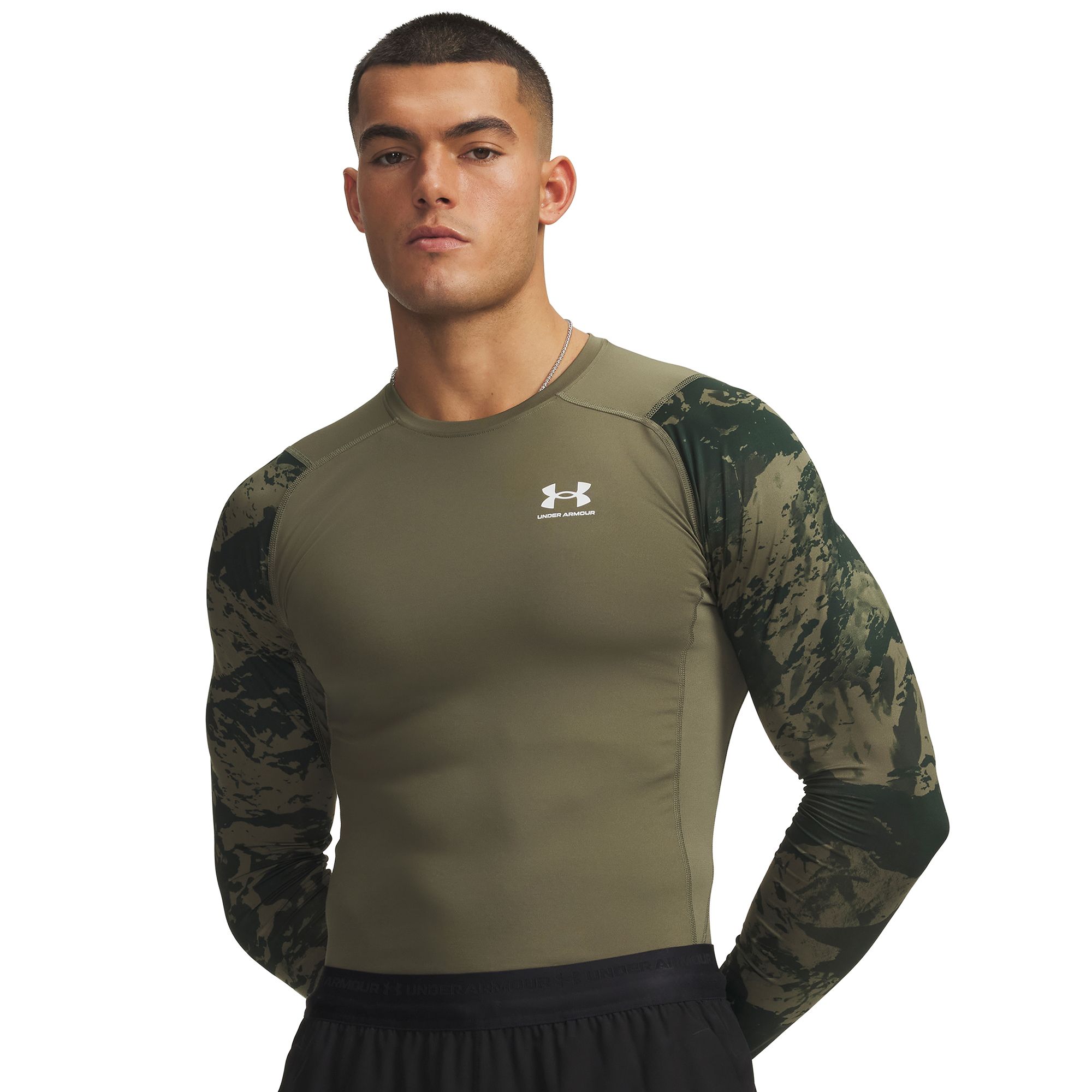 Under Armour Men's  HeatGear Armour Compression Colorblock Long Sleeve