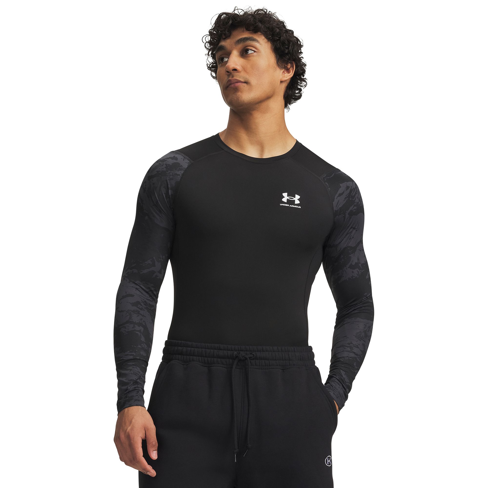 Under Armour Men's HeatGear Armour Compression Colorblock Long Sleeve