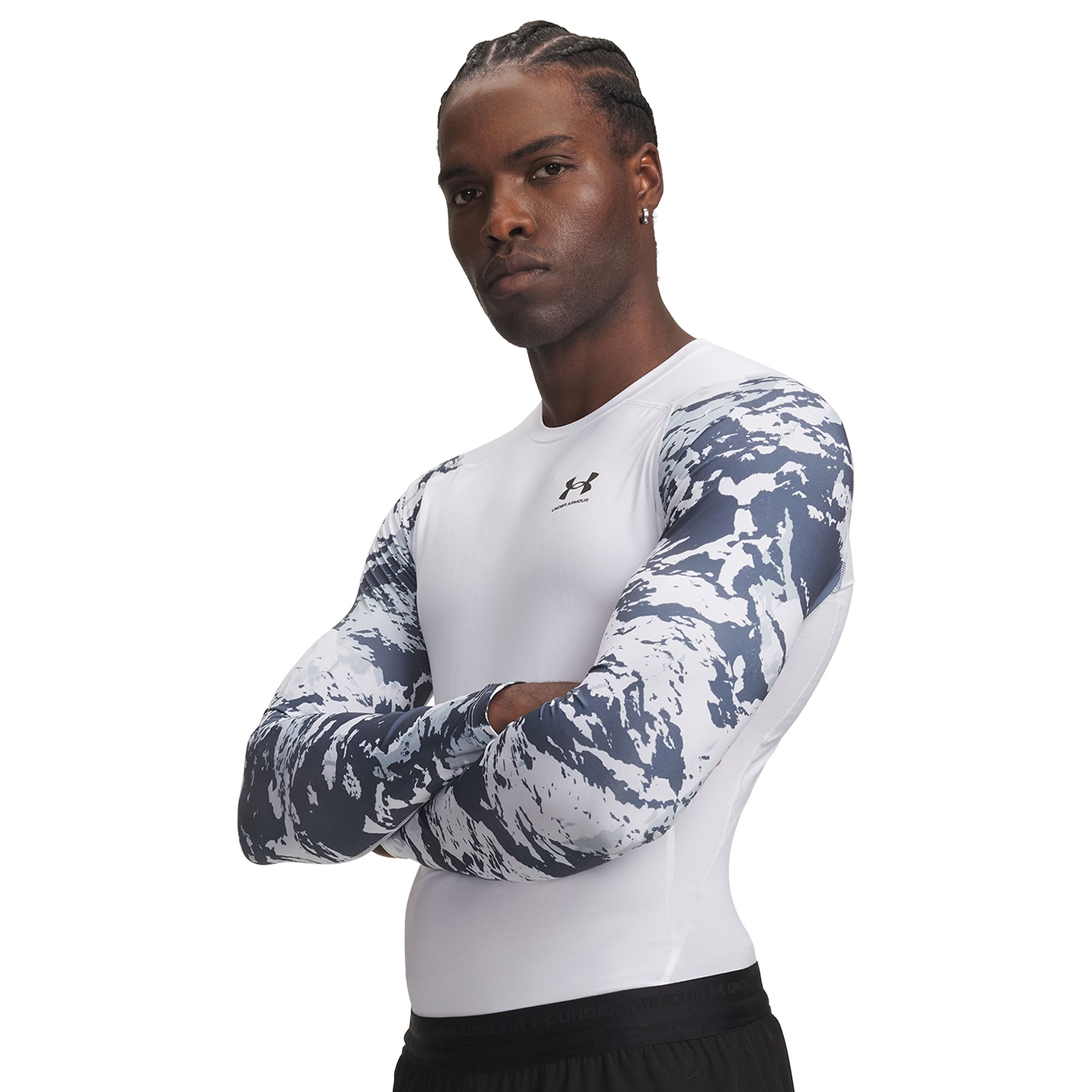Under Armour Men's HeatGear Armour Compression Colorblock Long Sleeve