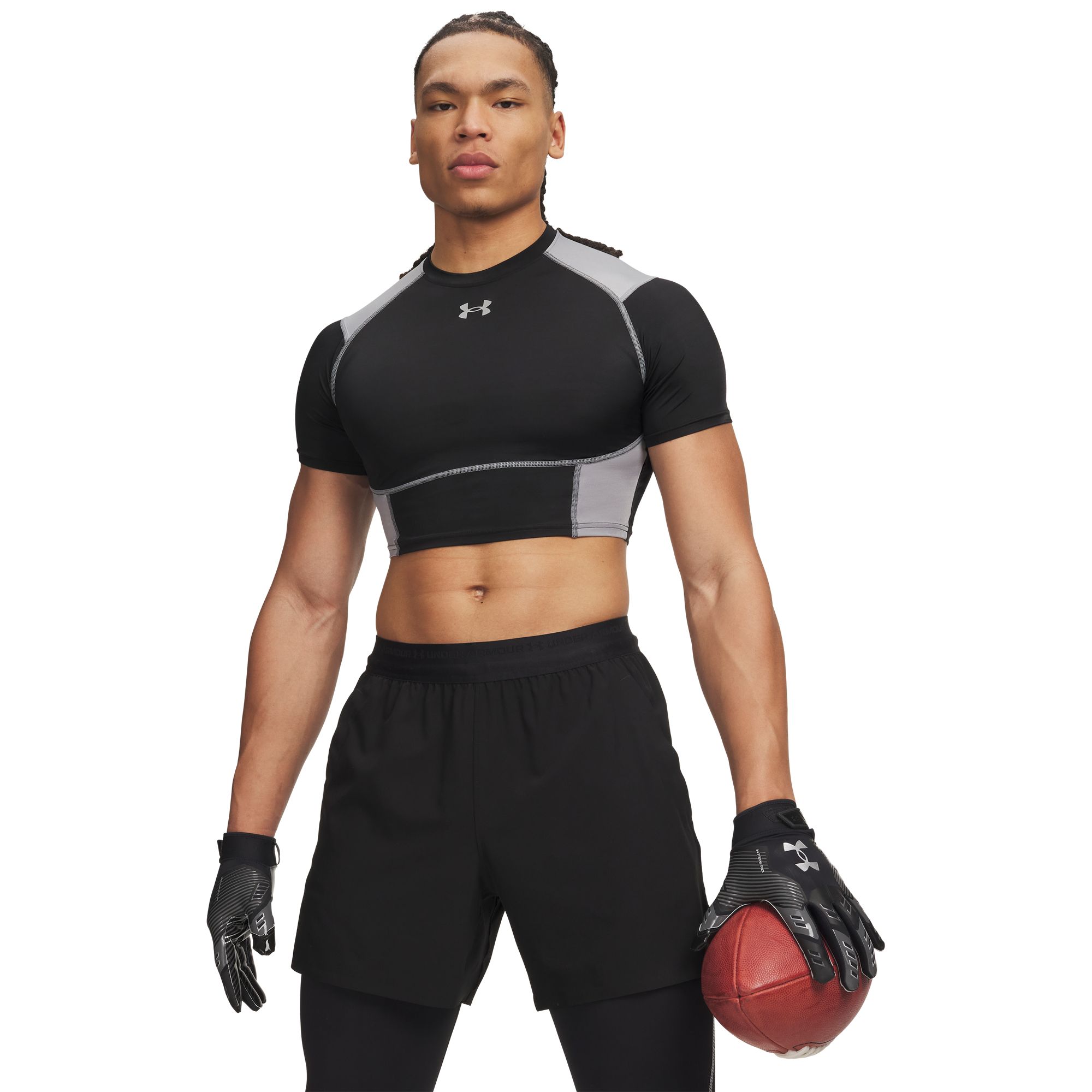 Under Armour Men's HeatGear Elite Cropped Compression T-Shirt