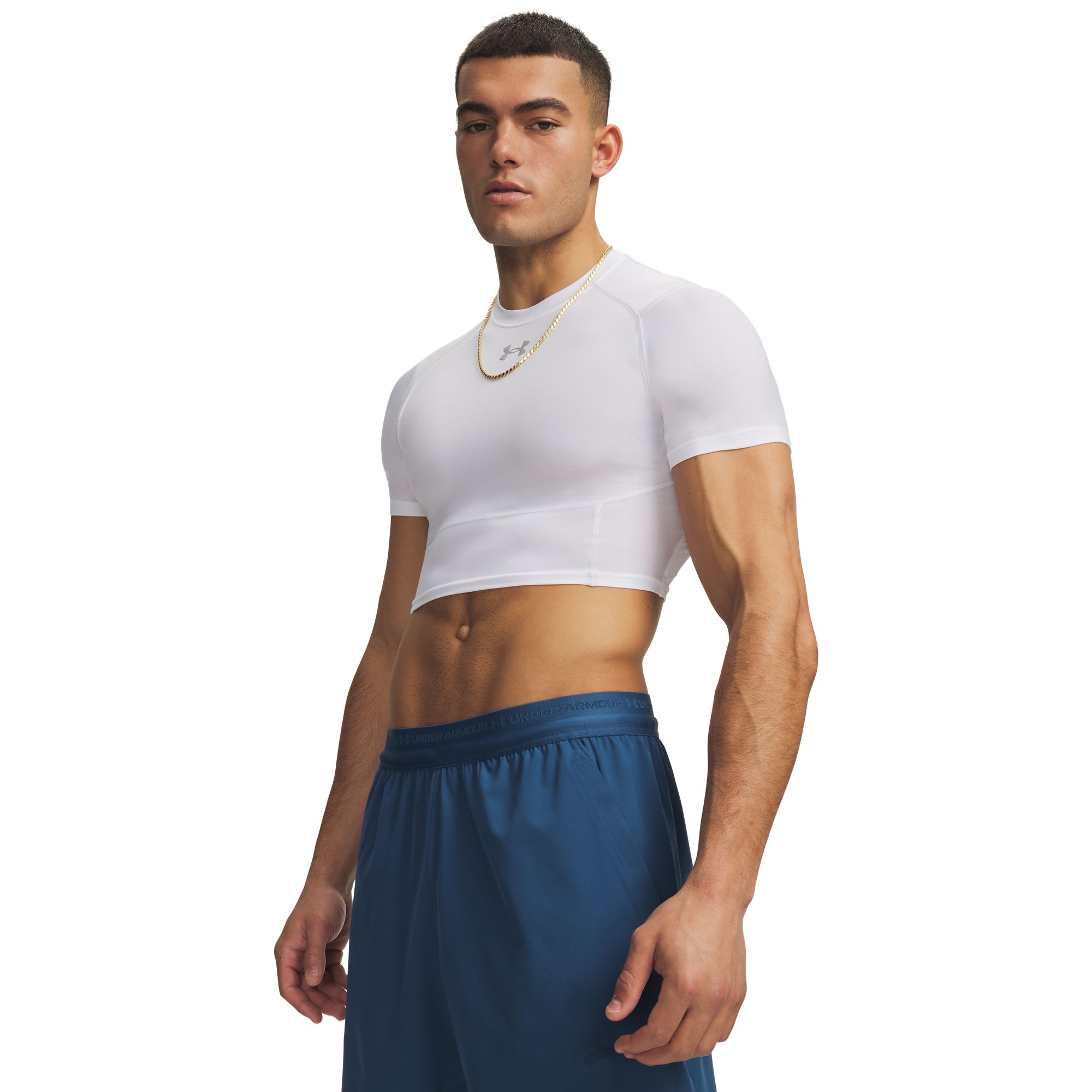 Under Armour Men's HeatGear Elite Cropped Compression T-Shirt