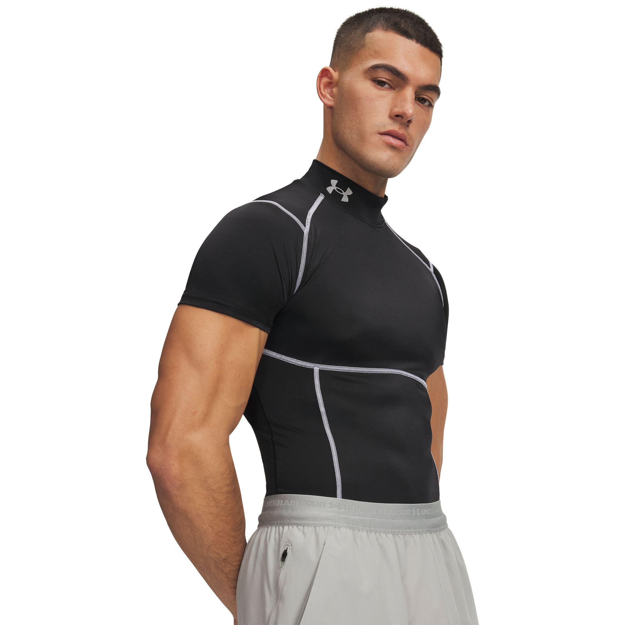 Under Armour Men's HeatGear Elite Compression Mock Neck Shirt