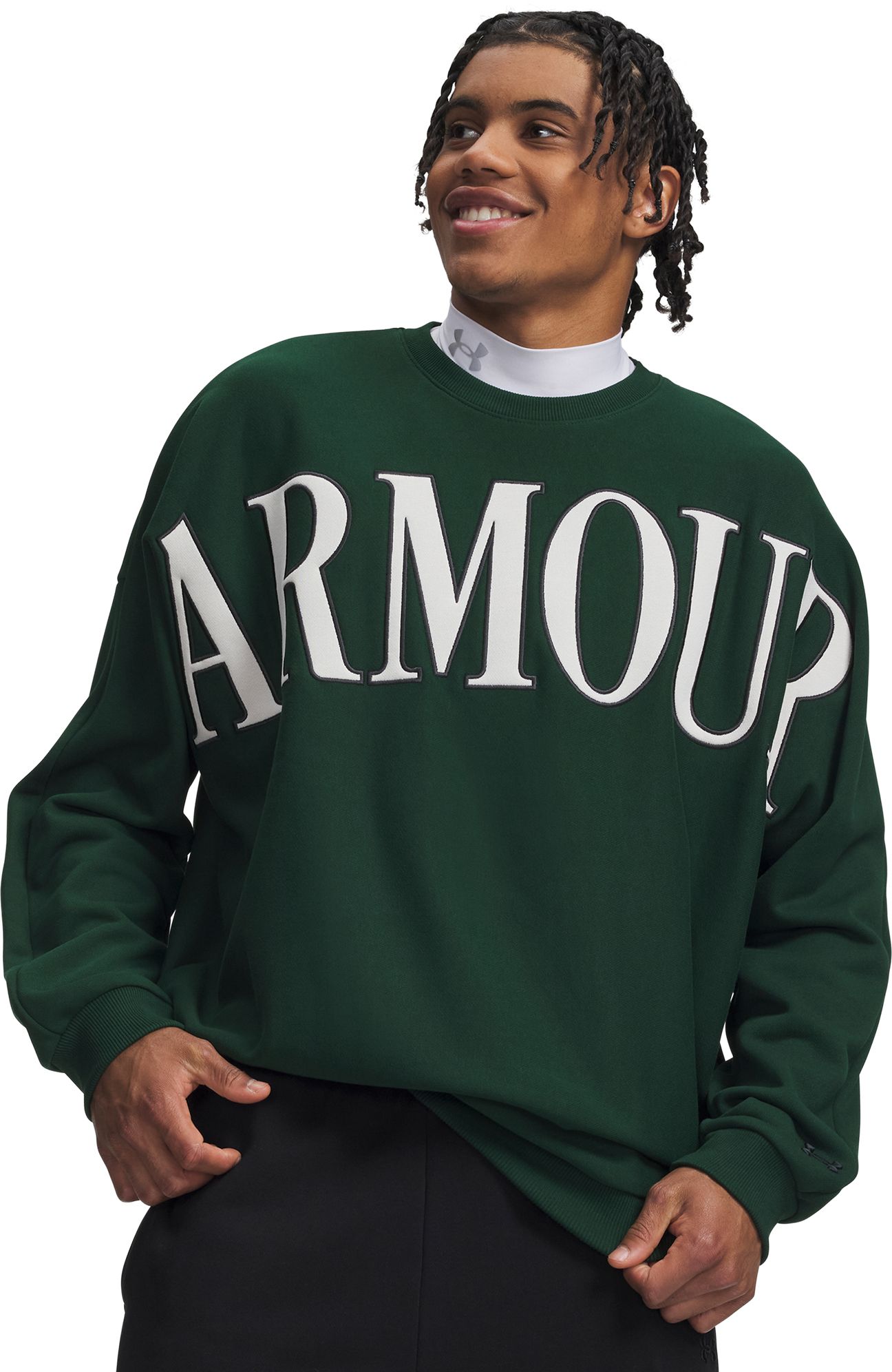 Under Armour Men's Icon Heavyweight Terry Graphic Crew