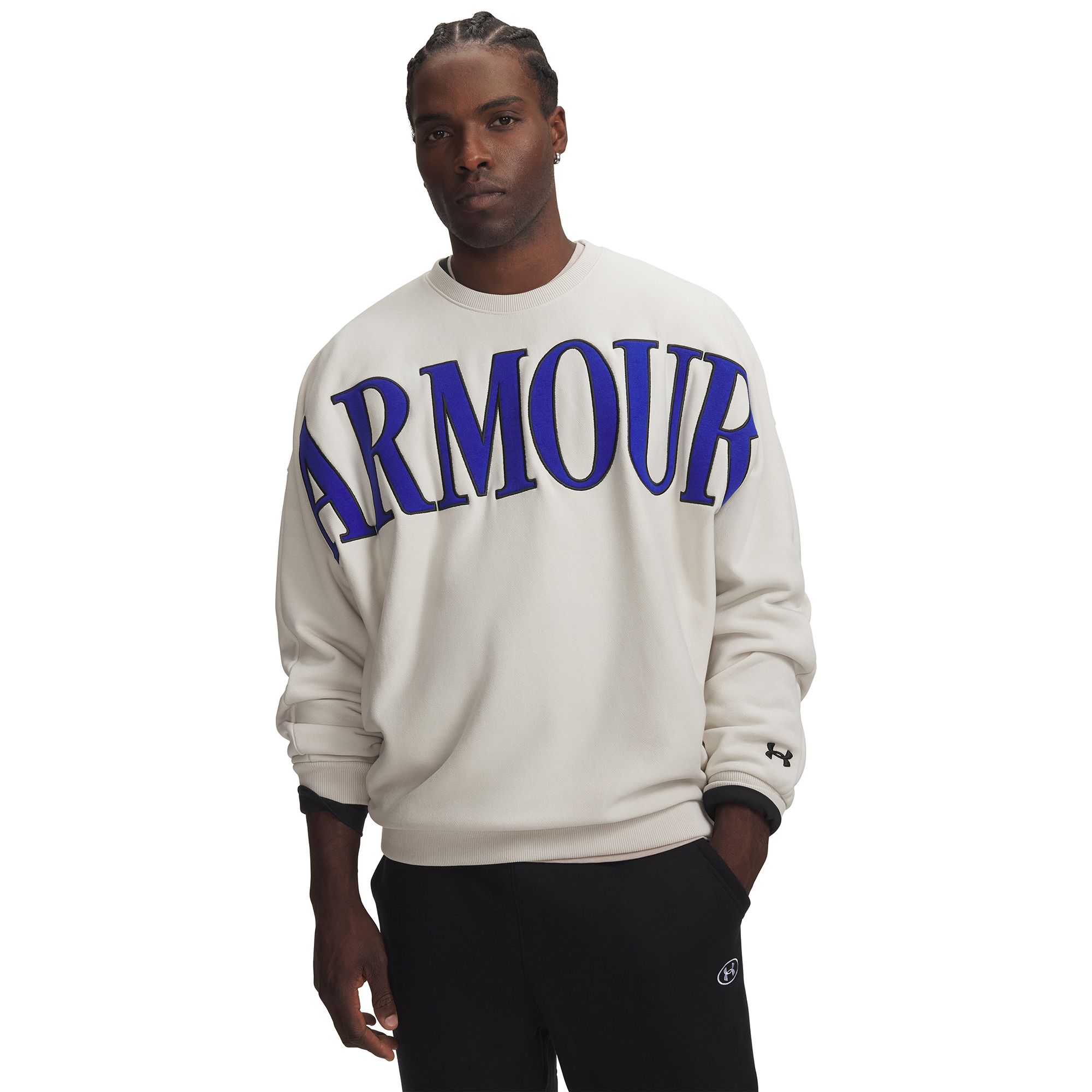 Under Armour Men's Icon Heavyweight Terry Graphic Crew