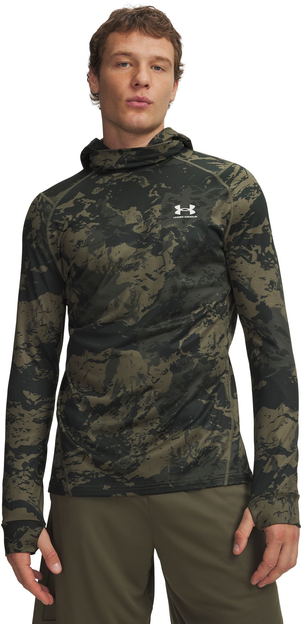 Under Armour Men's ColdGear Long Sleeve Printed Balaclava Hoodie