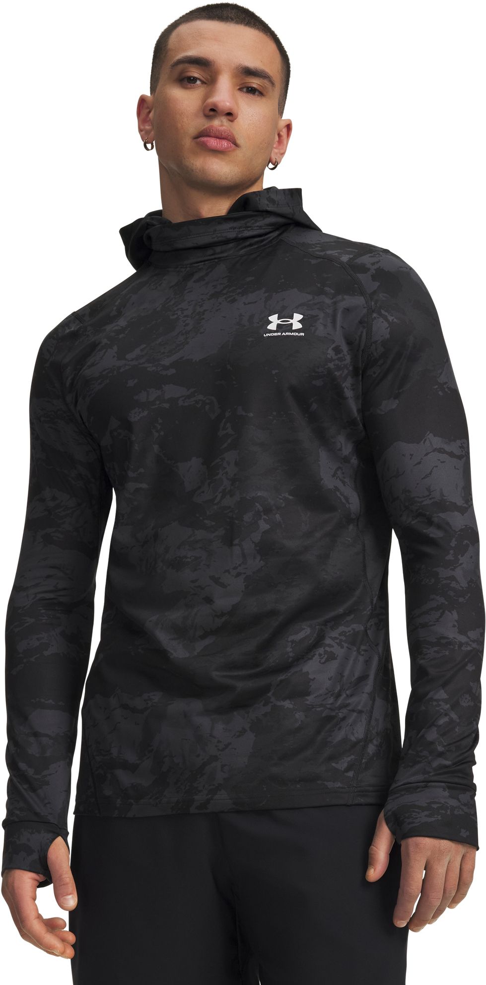 Under Armour Men's ColdGear Long Sleeve Printed Balaclava Hoodie