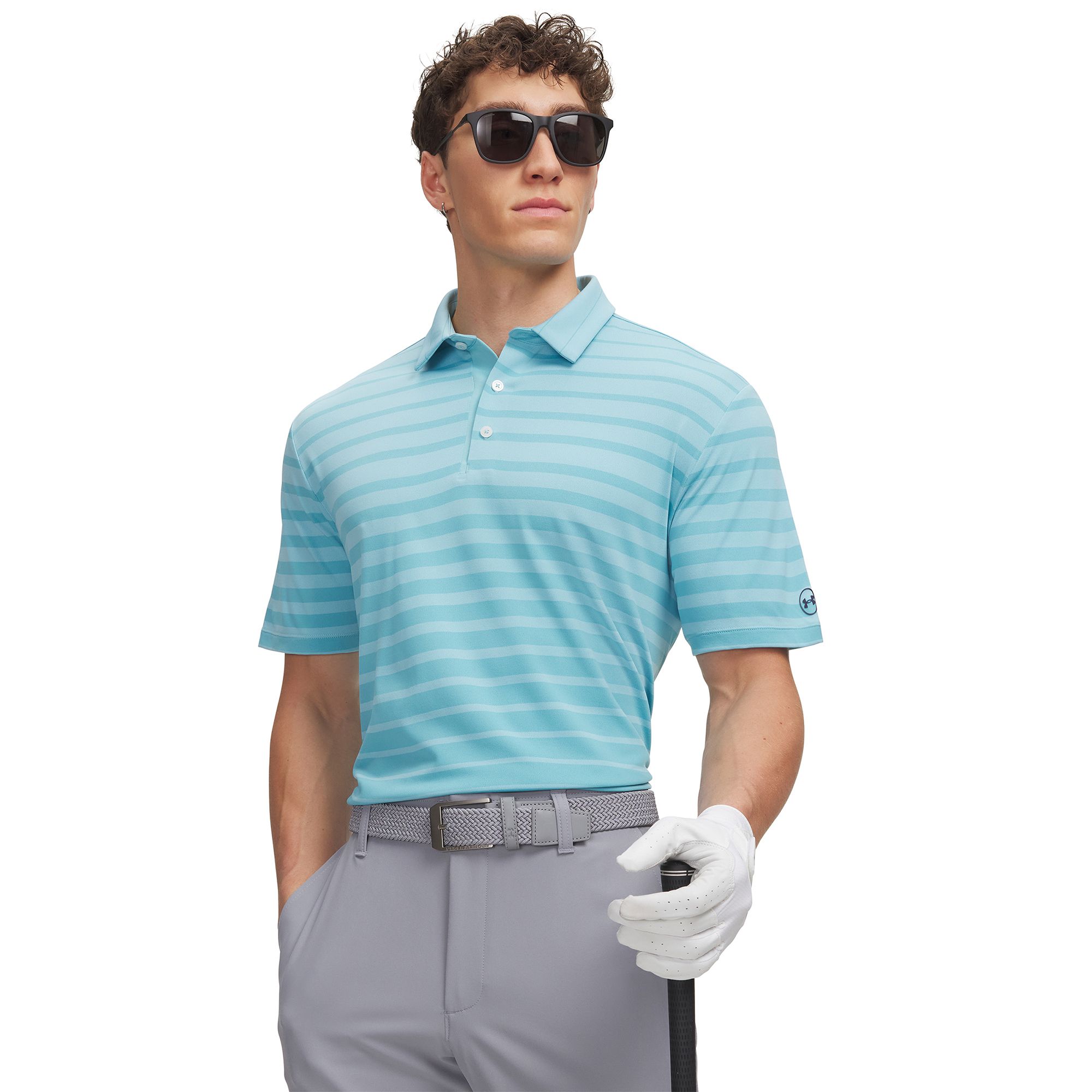 Under Armour Men's UA ArmourDry Stripe Golf Polo