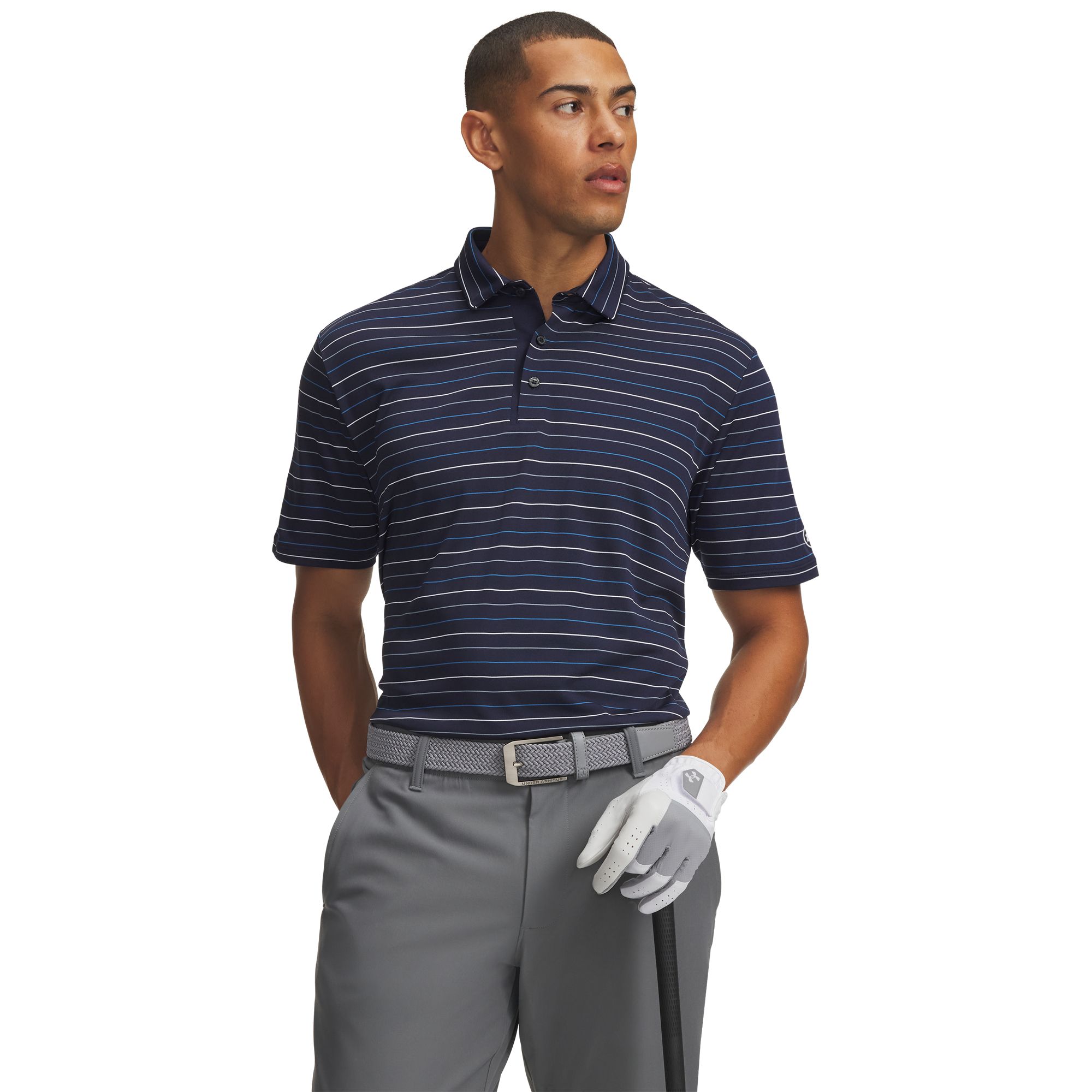 Under Armour Men's UA ArmourDry Stripe Golf Polo