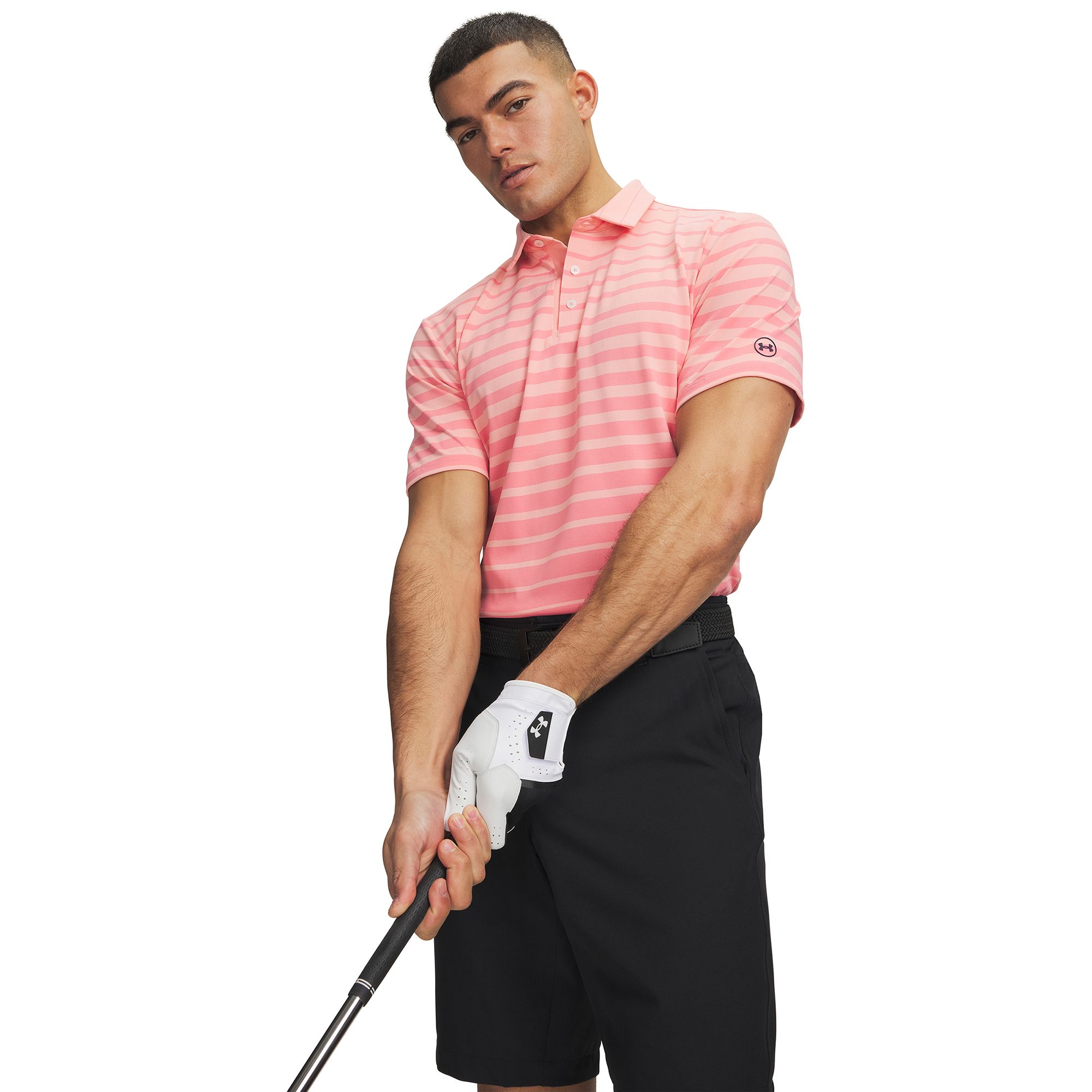 Under Armour Men's UA ArmourDry Stripe Golf Polo