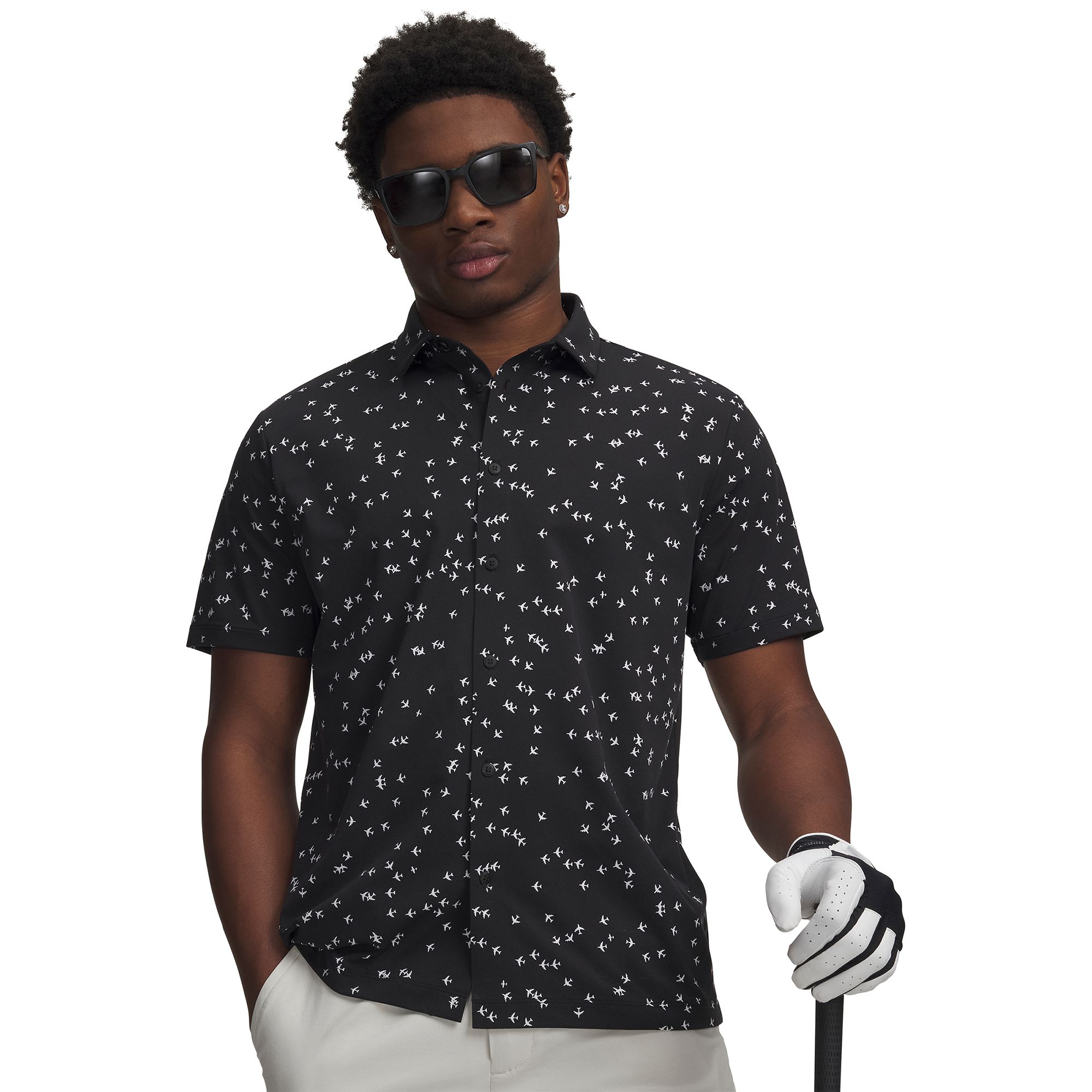 Under Armour Men's UA ArmourDry Golf Trip Button-Down Shirt
