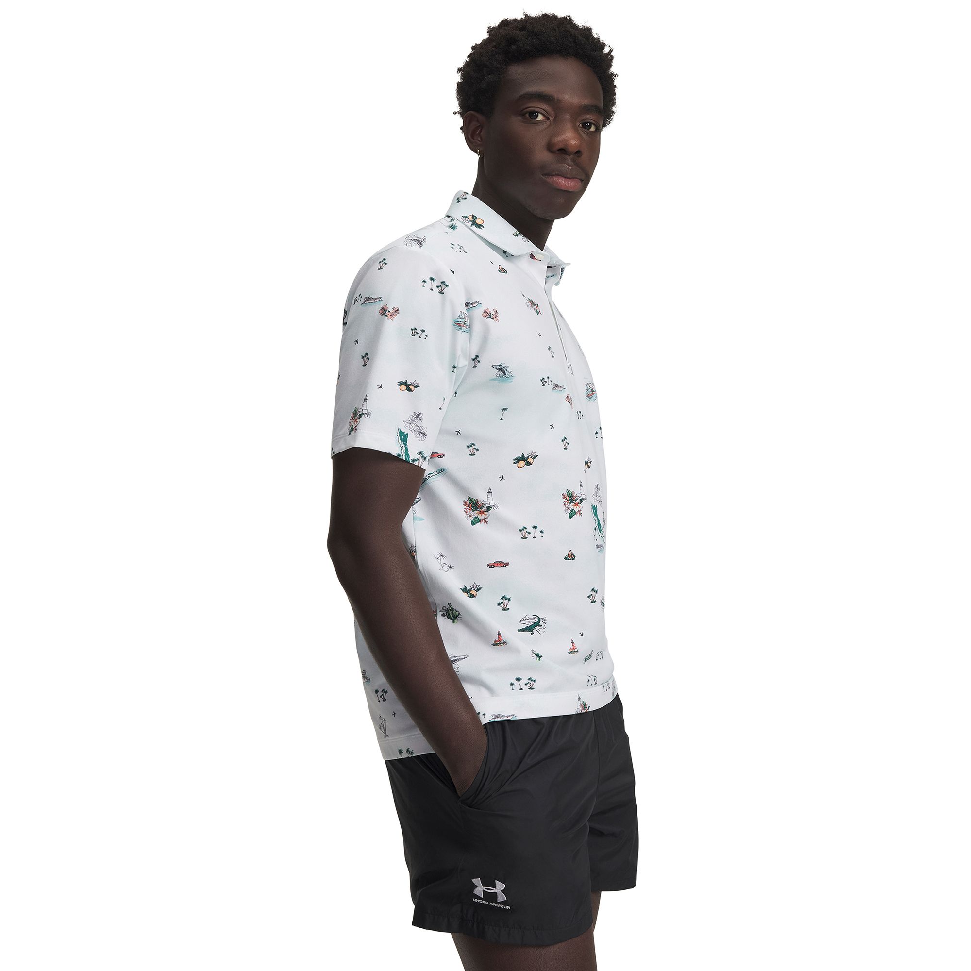 Under Armour Men's UA ArmourDry Golf Trip Printed Polo