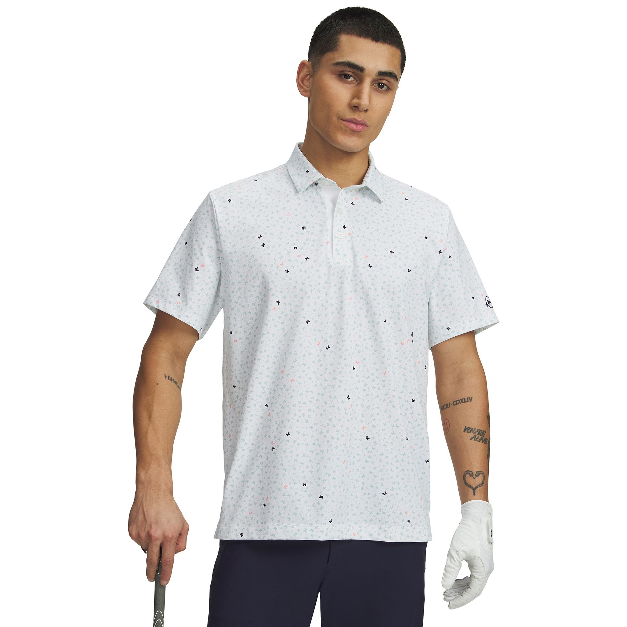 Under Armour Men's UA ArmourDry Printed Golf Polo