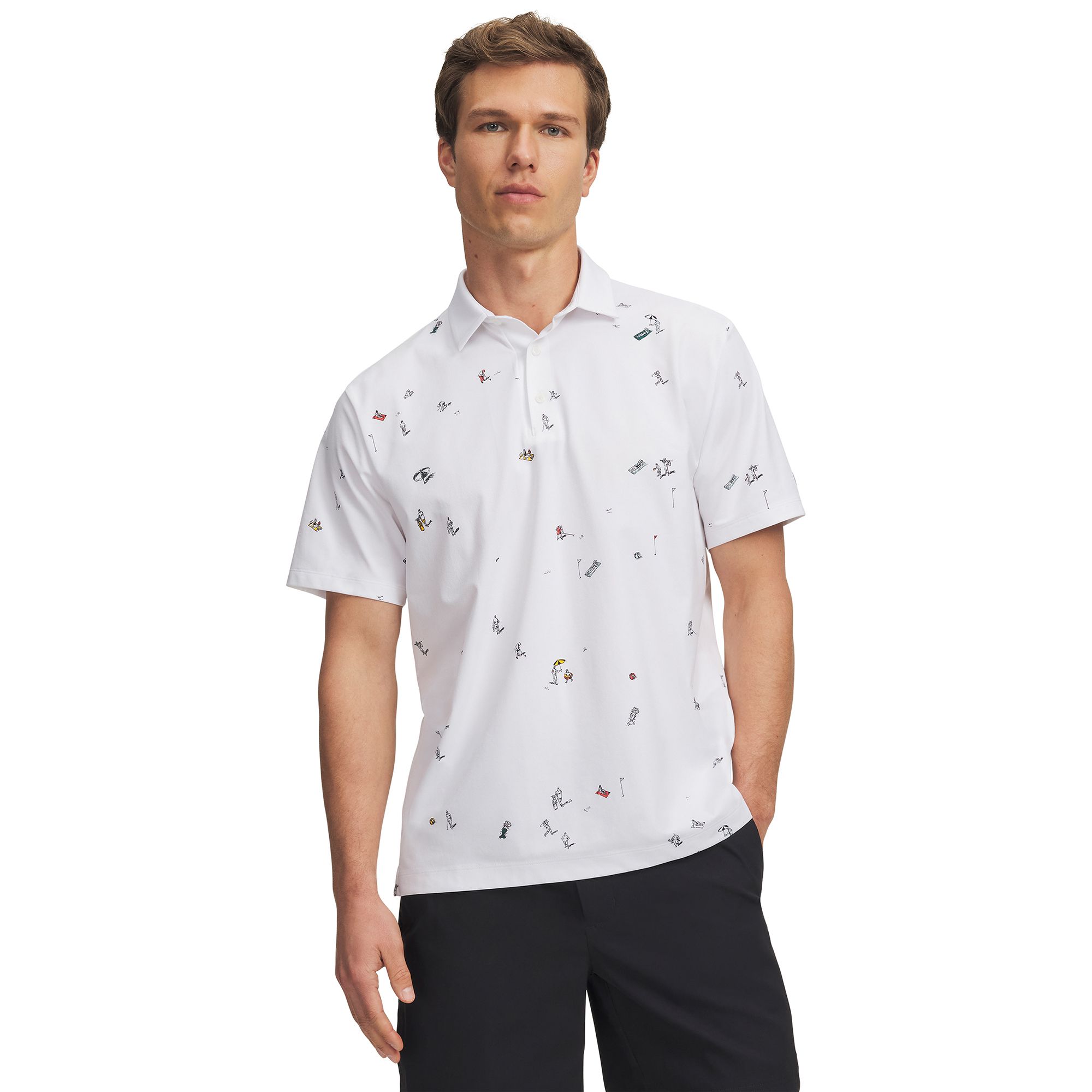 Under Armour Men's UA ArmourDry Printed Golf Polo
