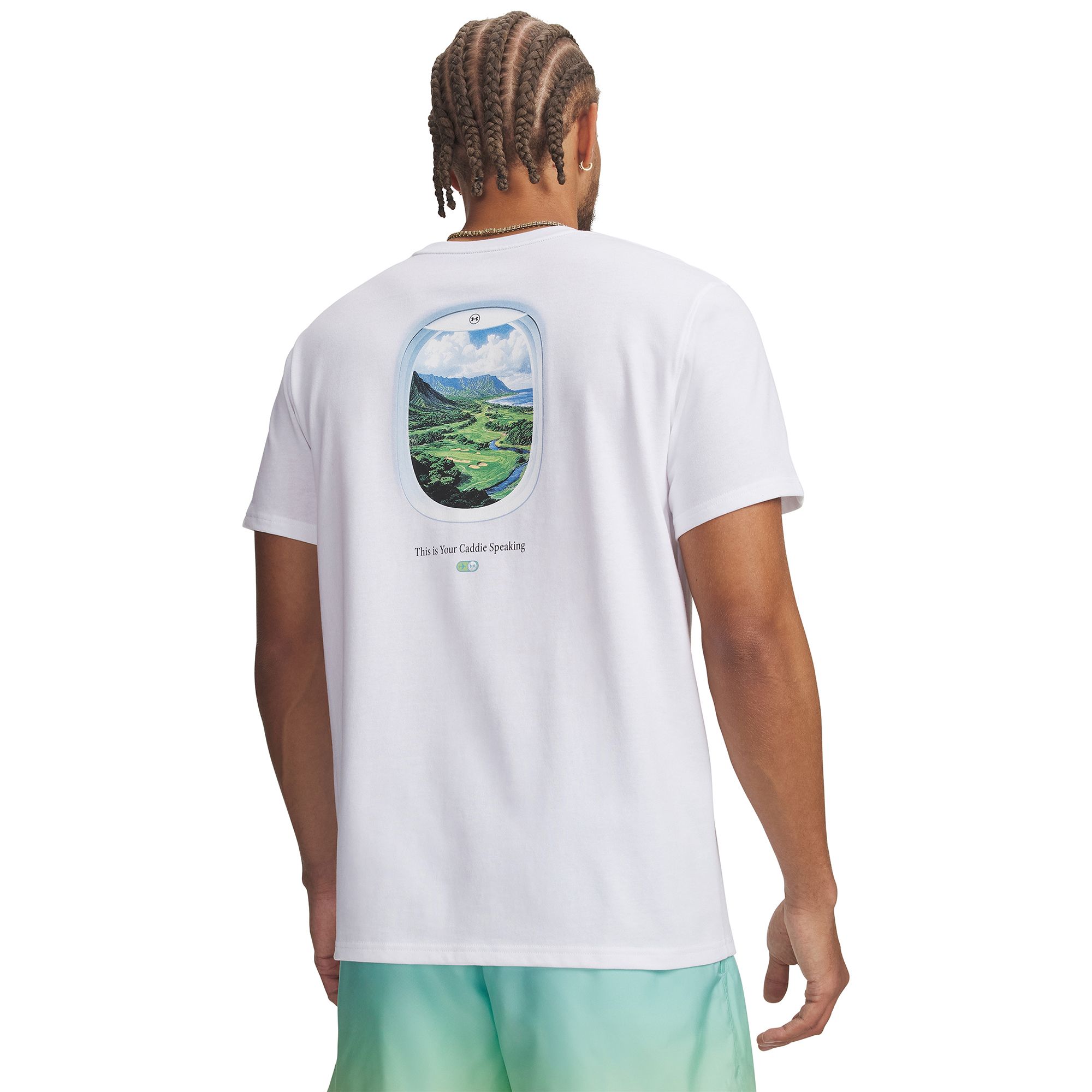 Under Armour Men's UA Caddy Speaking Short Sleeve Golf T-Shirt