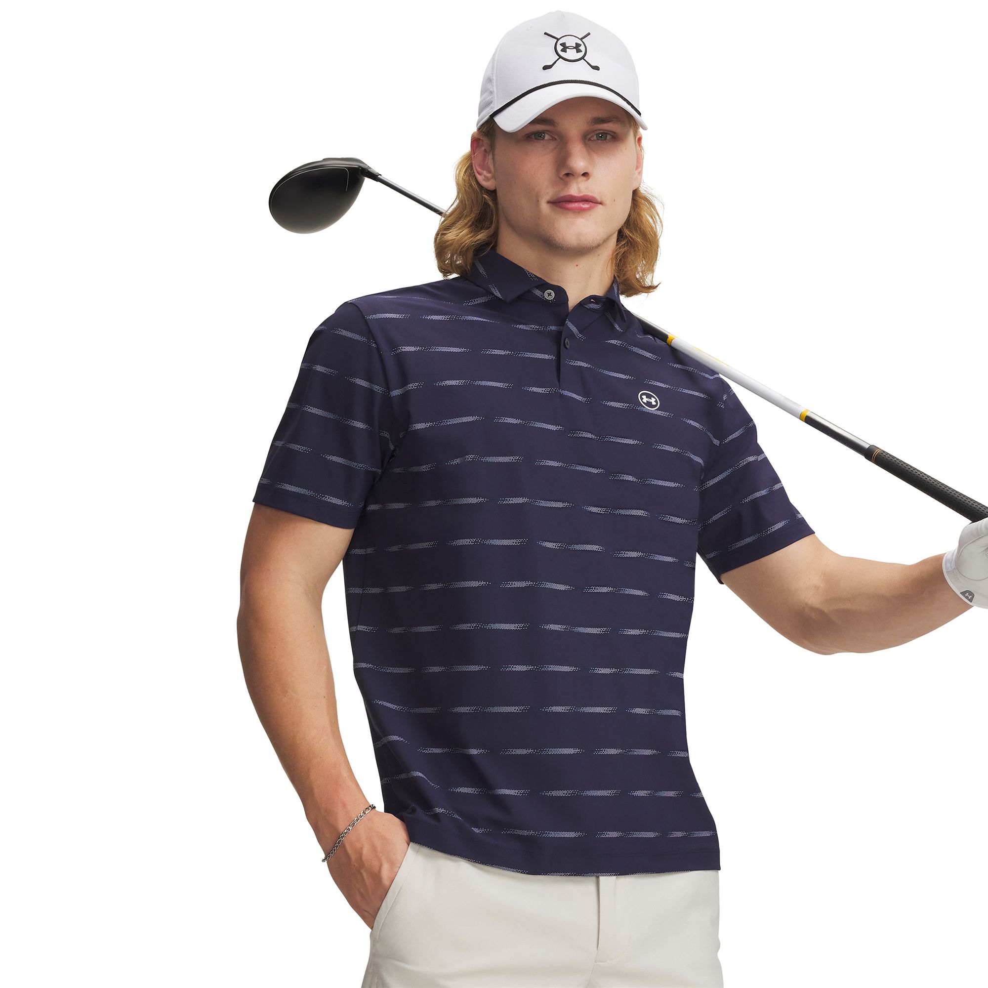 Under Armour Men's UA Drive Chill Printed Golf Polo