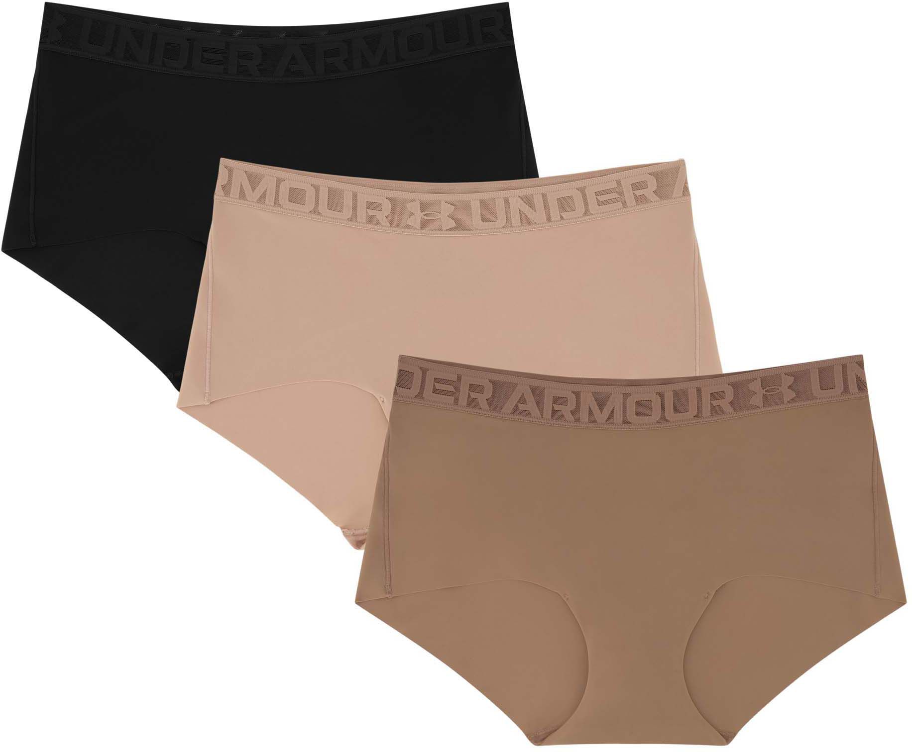 Under Armour Women's Lace Trim Boyshort Underwear- 3 Pack