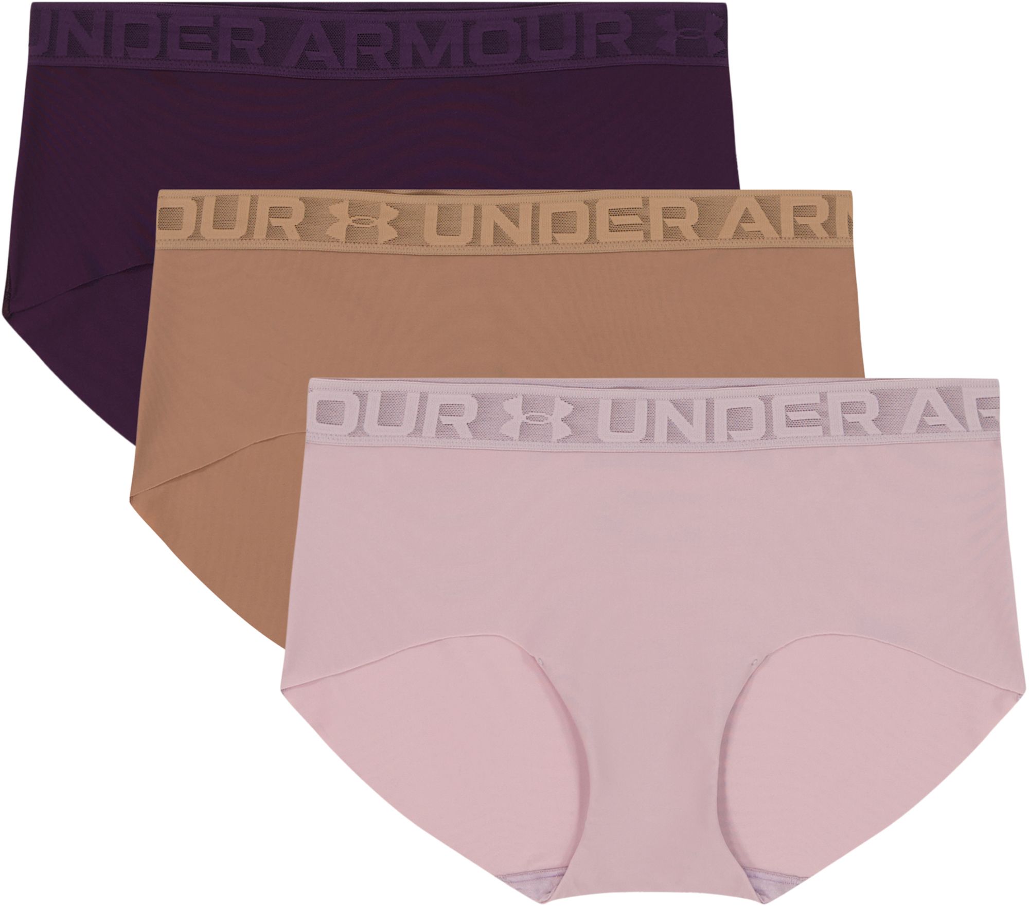 Under Armour Women's Lace Trim Boyshort Underwear- 3 Pack