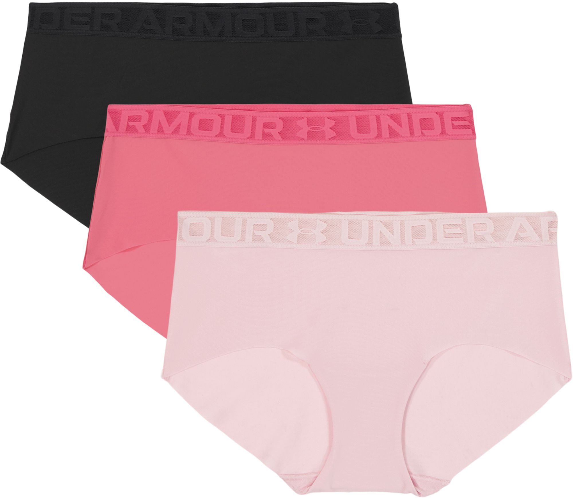 Under Armour Women's Lace Trim Boyshort Underwear- 3 Pack