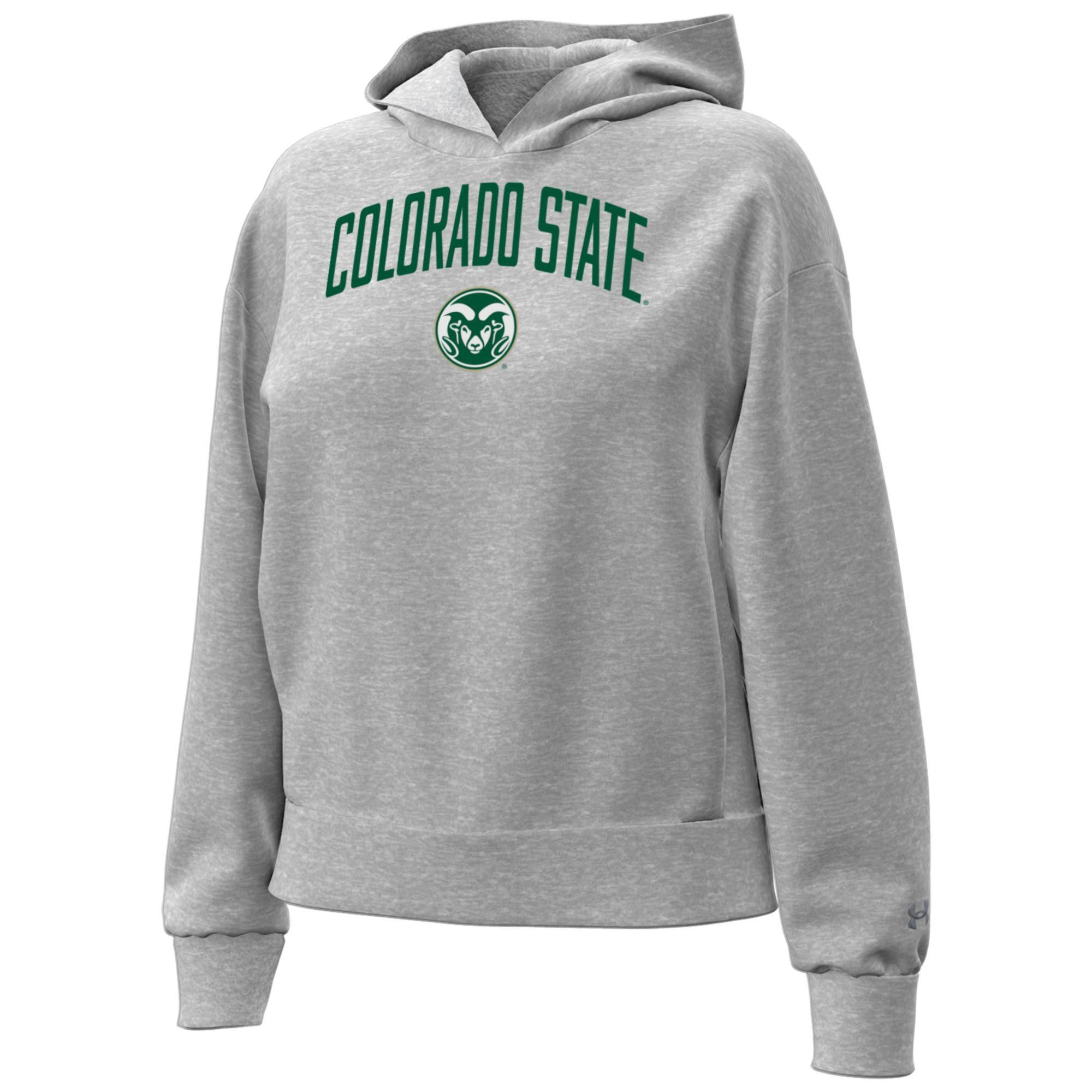 Under Armour Women's Colorado State Rams Grey Essential Fleece Hoodie