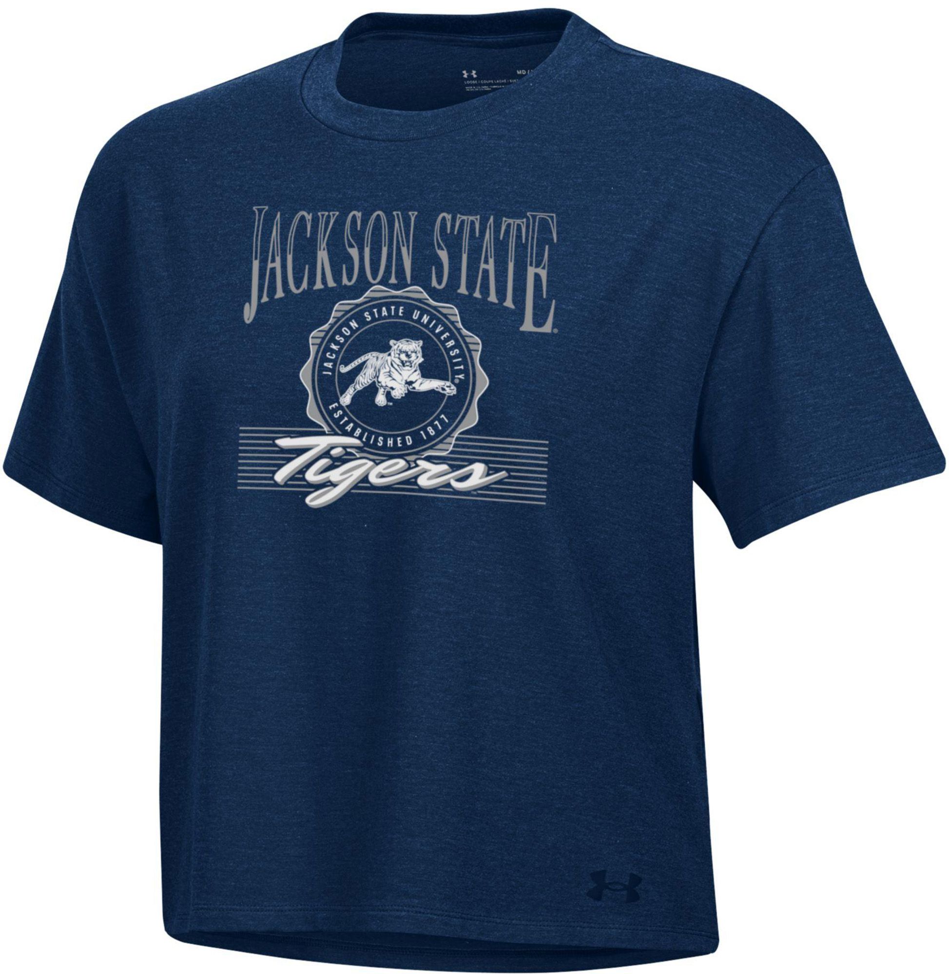 Under Armour Women's Jackson State Tigers Navy All Day T-Shirt