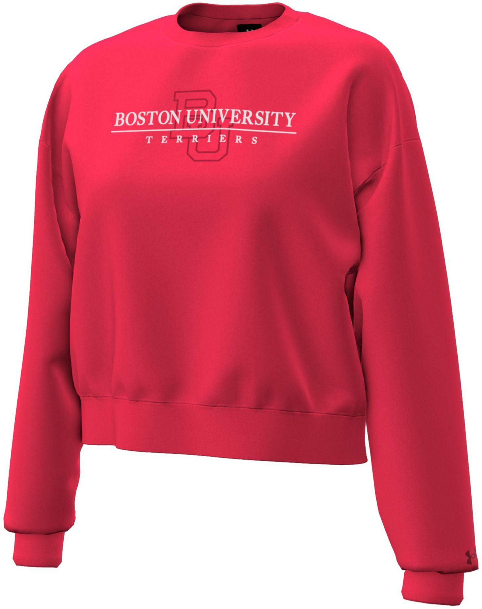 Under Armour Women's Boston Terriers Icon Crewneck Sweatshirt, XL, Red