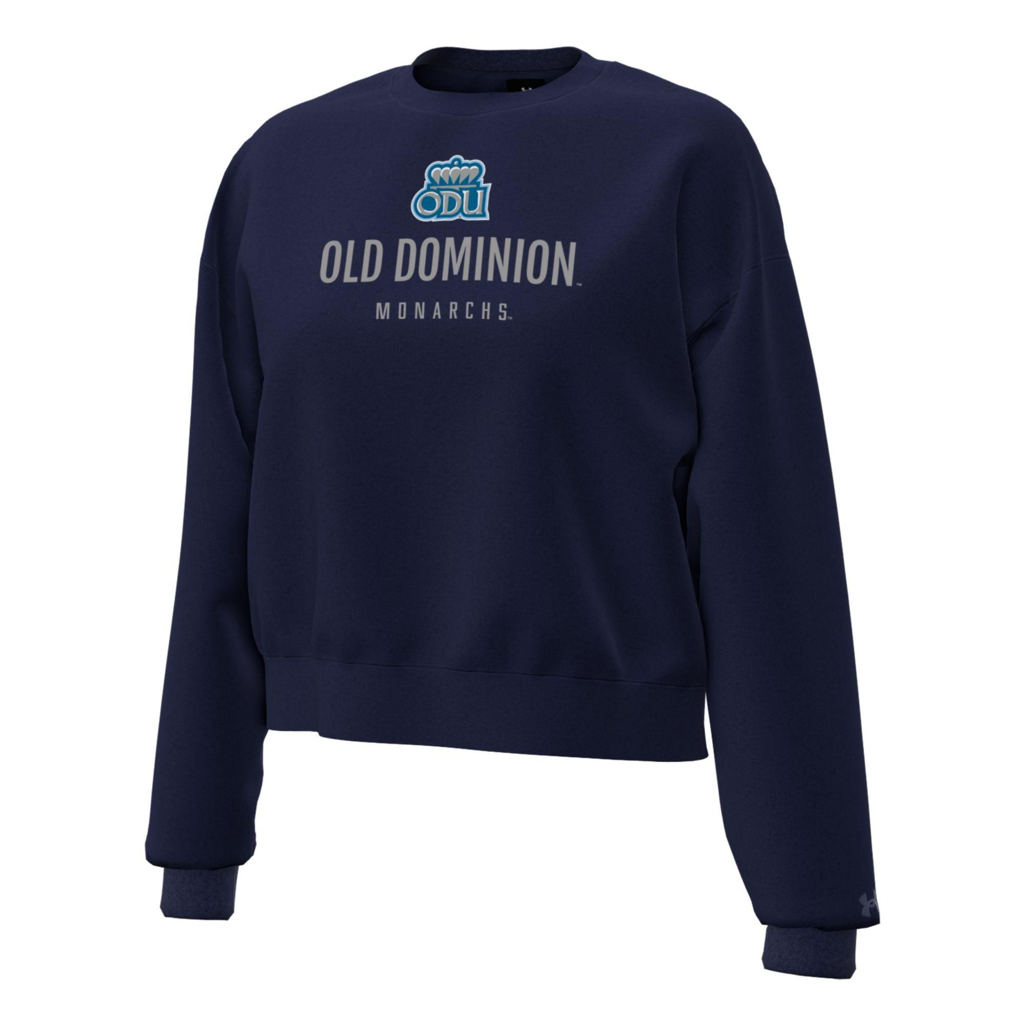 Under Armour Women's Old Dominion Monarchs Blue Essential Fleece Crewneck Sweatshirt