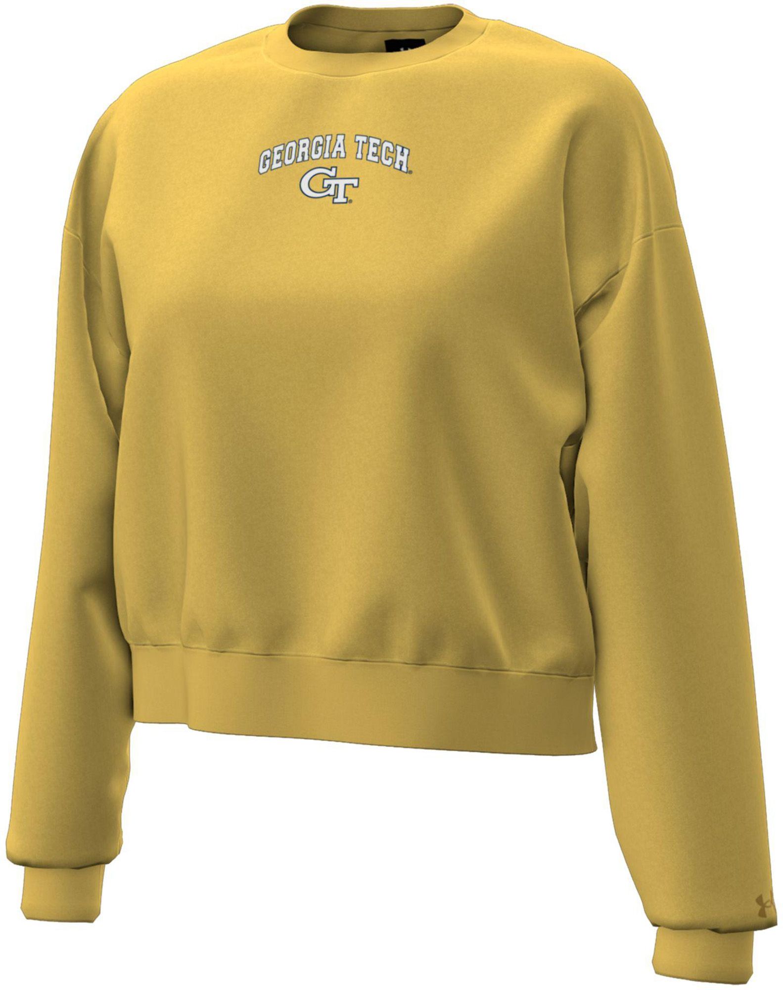 Under Armour Women's Georgia Tech Yellow Jackets Gold Icon Crew Neck Sweatshirt