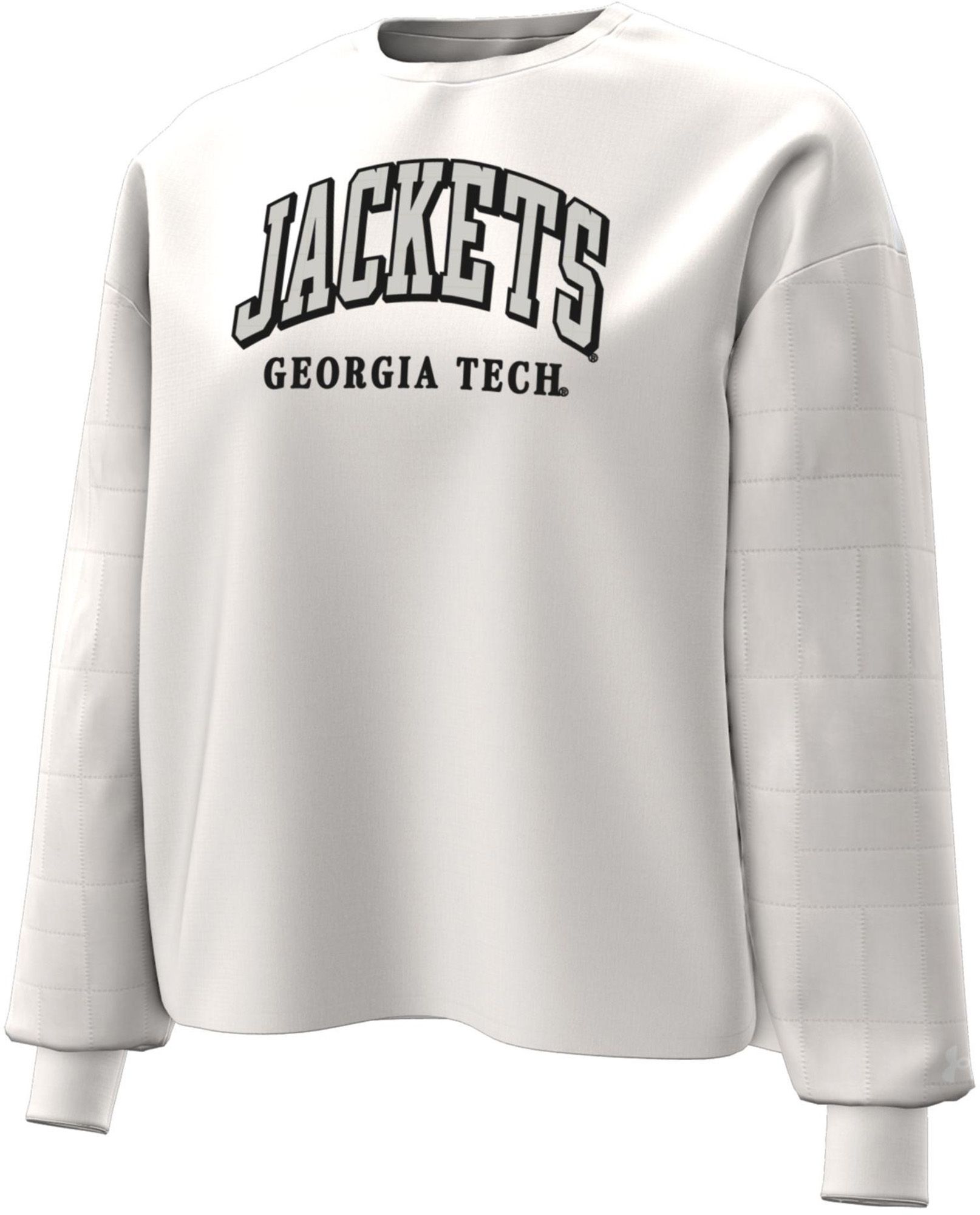 Under Armour Women's Georgia Tech Yellow Jackets Quilt Crew Sweatshirt