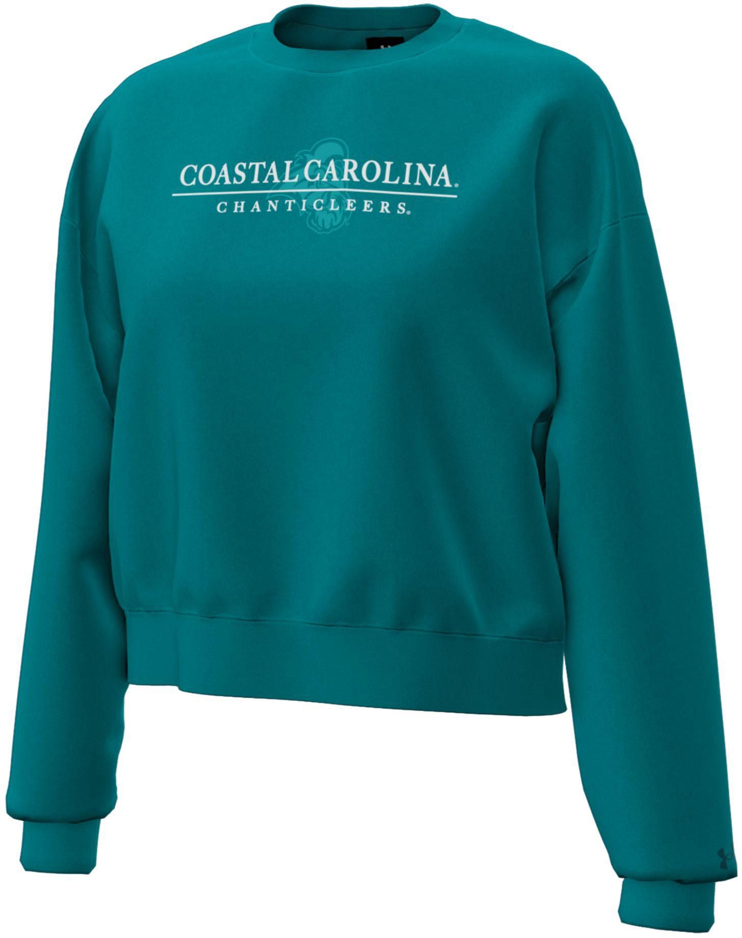Under Armour Women's Coastal Carolina Chanticleers Icon Fleece Crewneck Sweatshirt