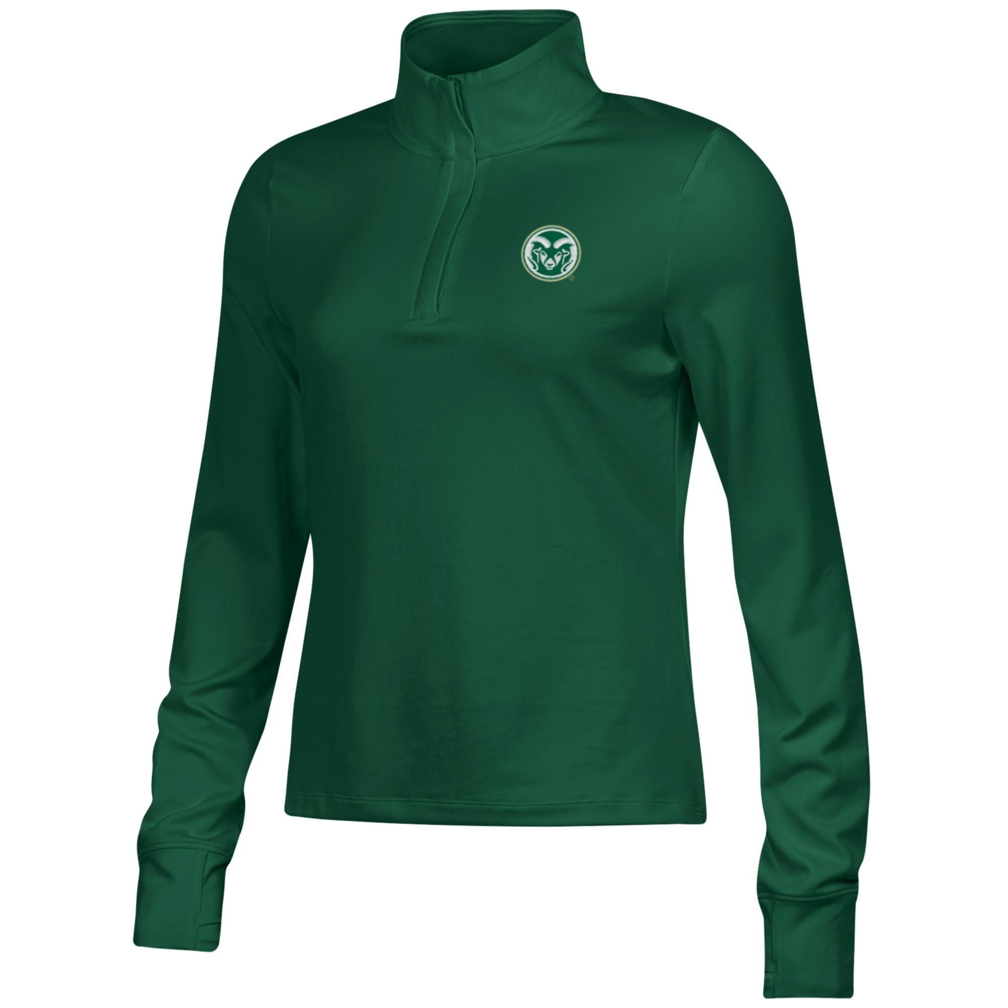 Under Armour Women's Colorado State Rams Green Motion 1/4-Zip Pullover