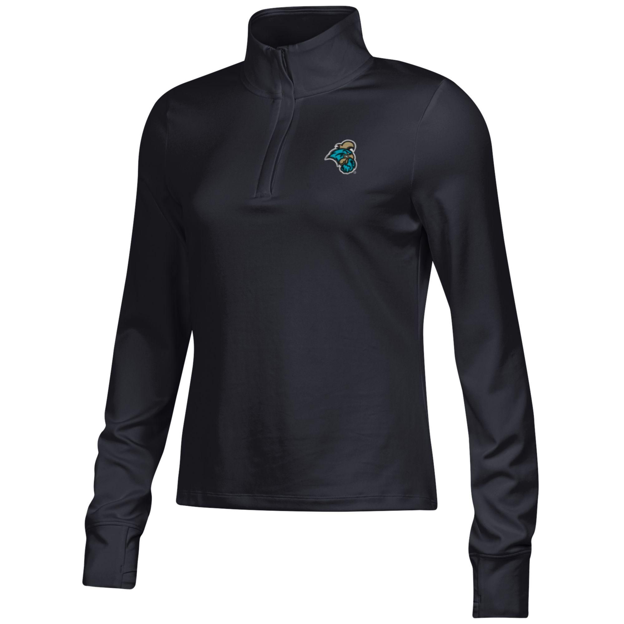 Under Armour Women's Coastal Carolina Chanticleers Motion 1/4-Zip Black Pullover