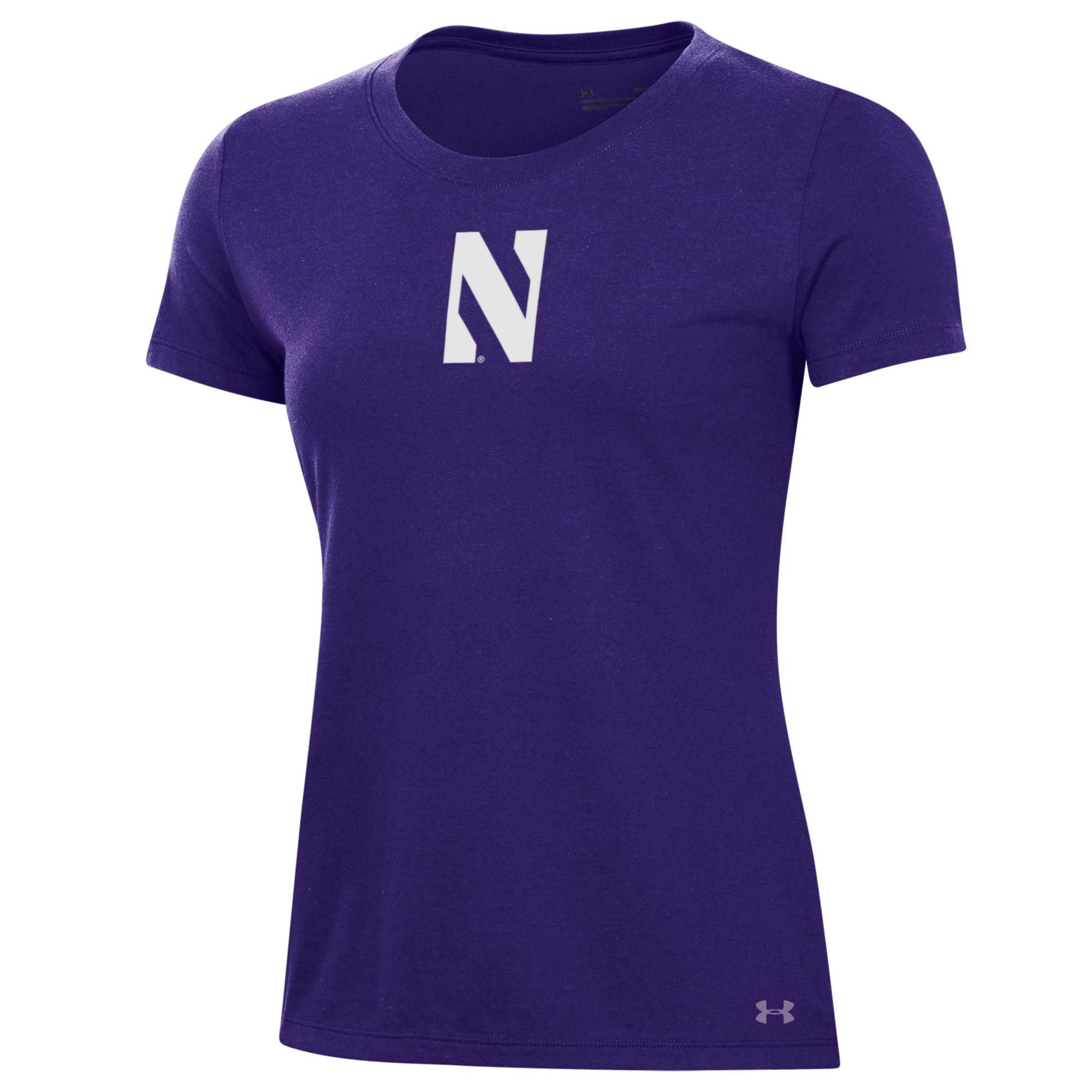 Under Armour Women's Northwestern Wildcats Performance Cotton Purple T-Shirt