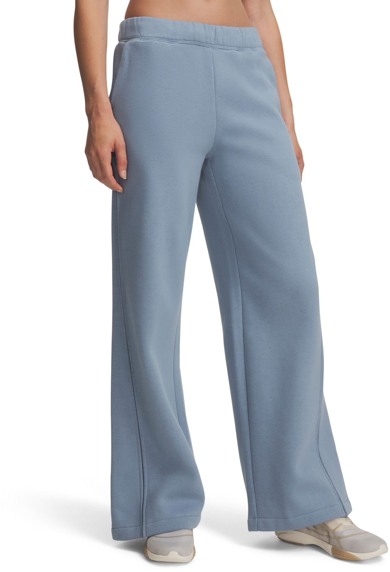 Under Armour Women's Icon Sama Fleece Wide Leg Pants, Coffee