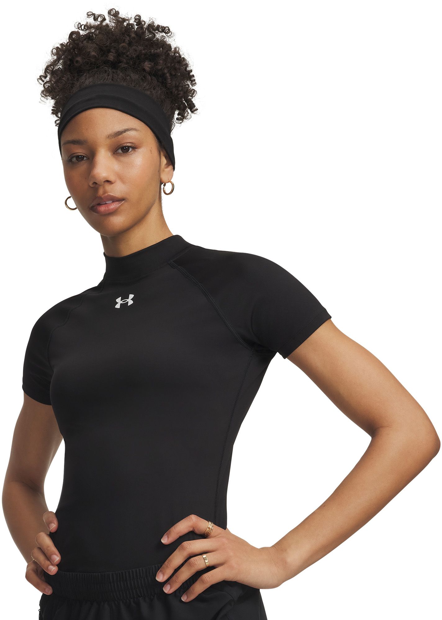 Under Armour Women's HeatGear Mock Short Sleeve