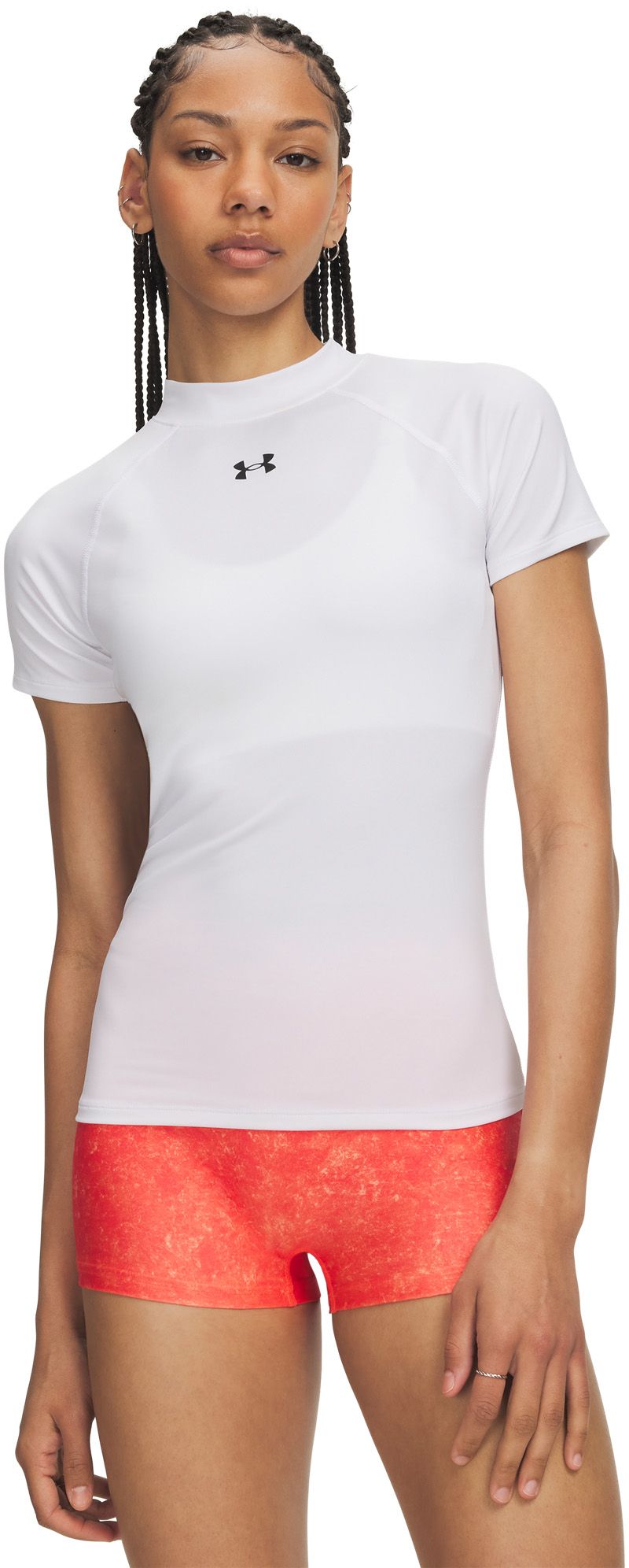 Under Armour Women's HeatGear Mock Short Sleeve