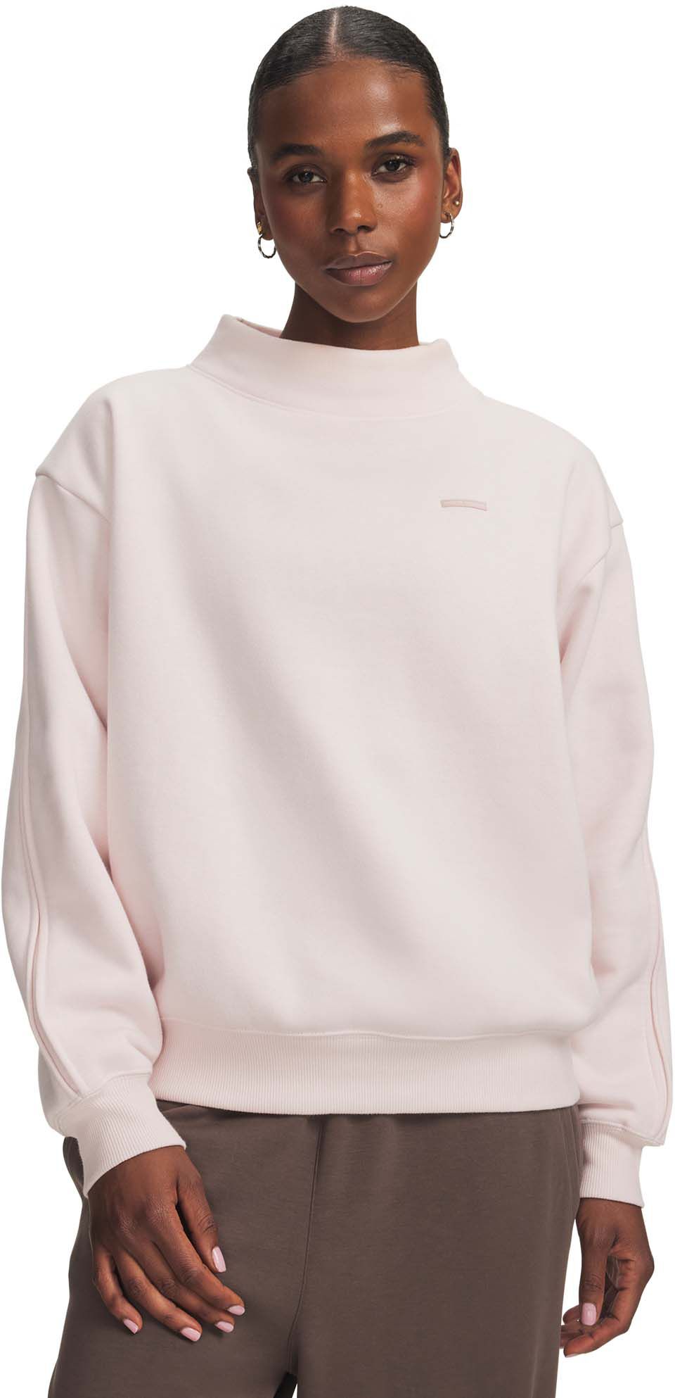 Under Armour Women's Icon Sama Fleece Mock Long Sleeve
