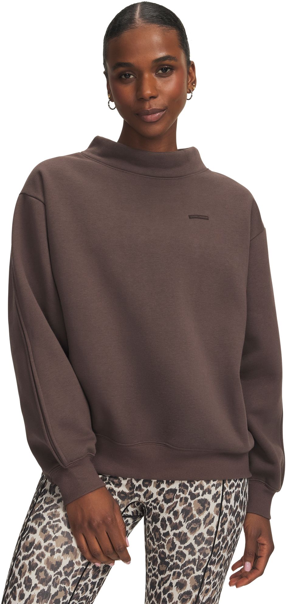 Under Armour Women's Icon Sama Fleece Mock Long Sleeve