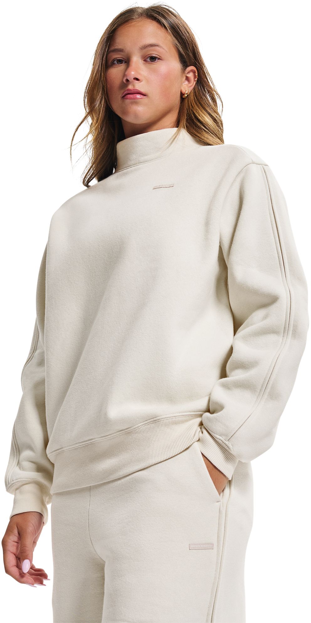 Under Armour Women's Icon Sama Fleece Mock Long Sleeve