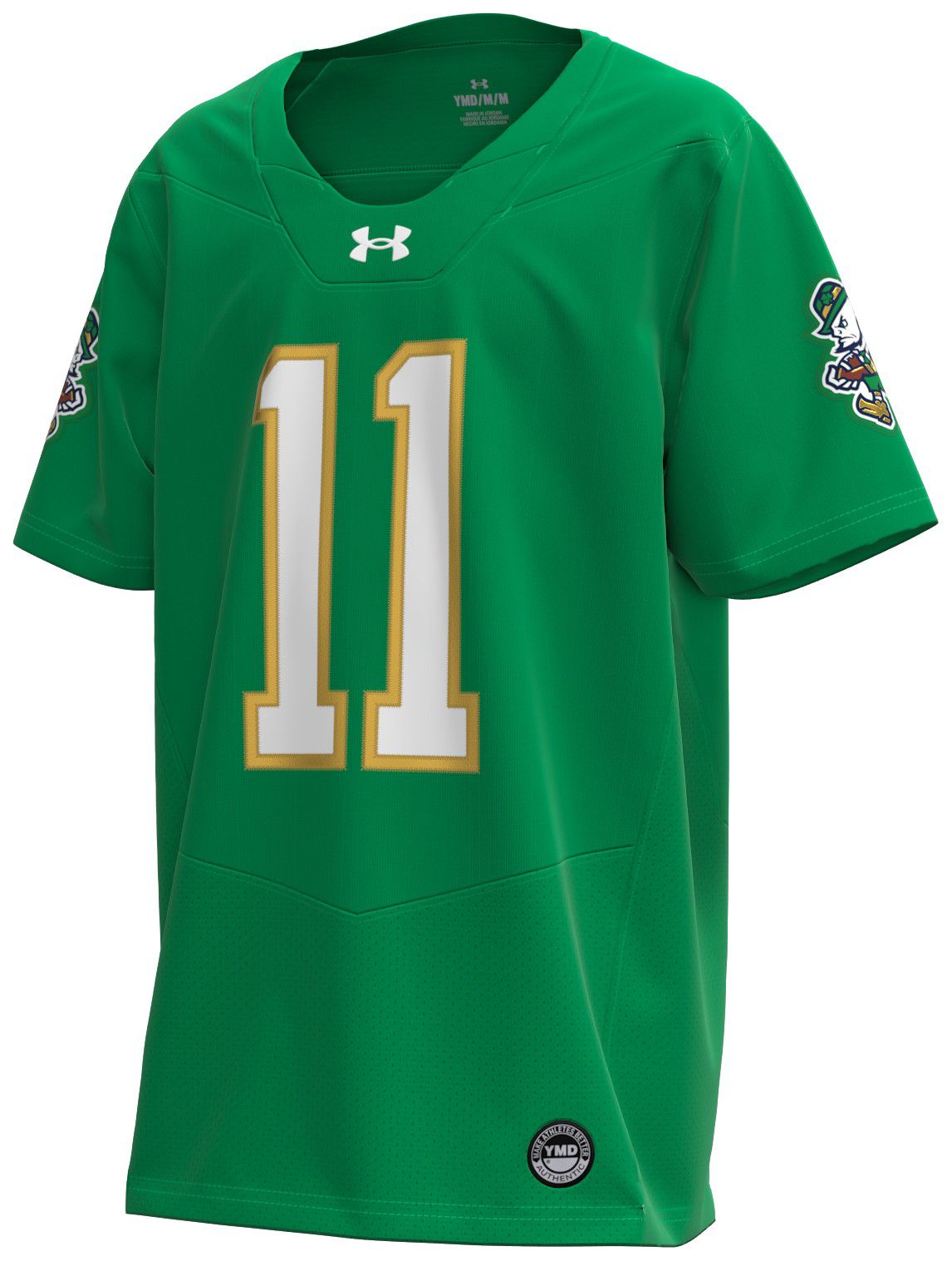 Under Armour Youth Notre Dame Fighting Irish Green Sideline Football Jersey