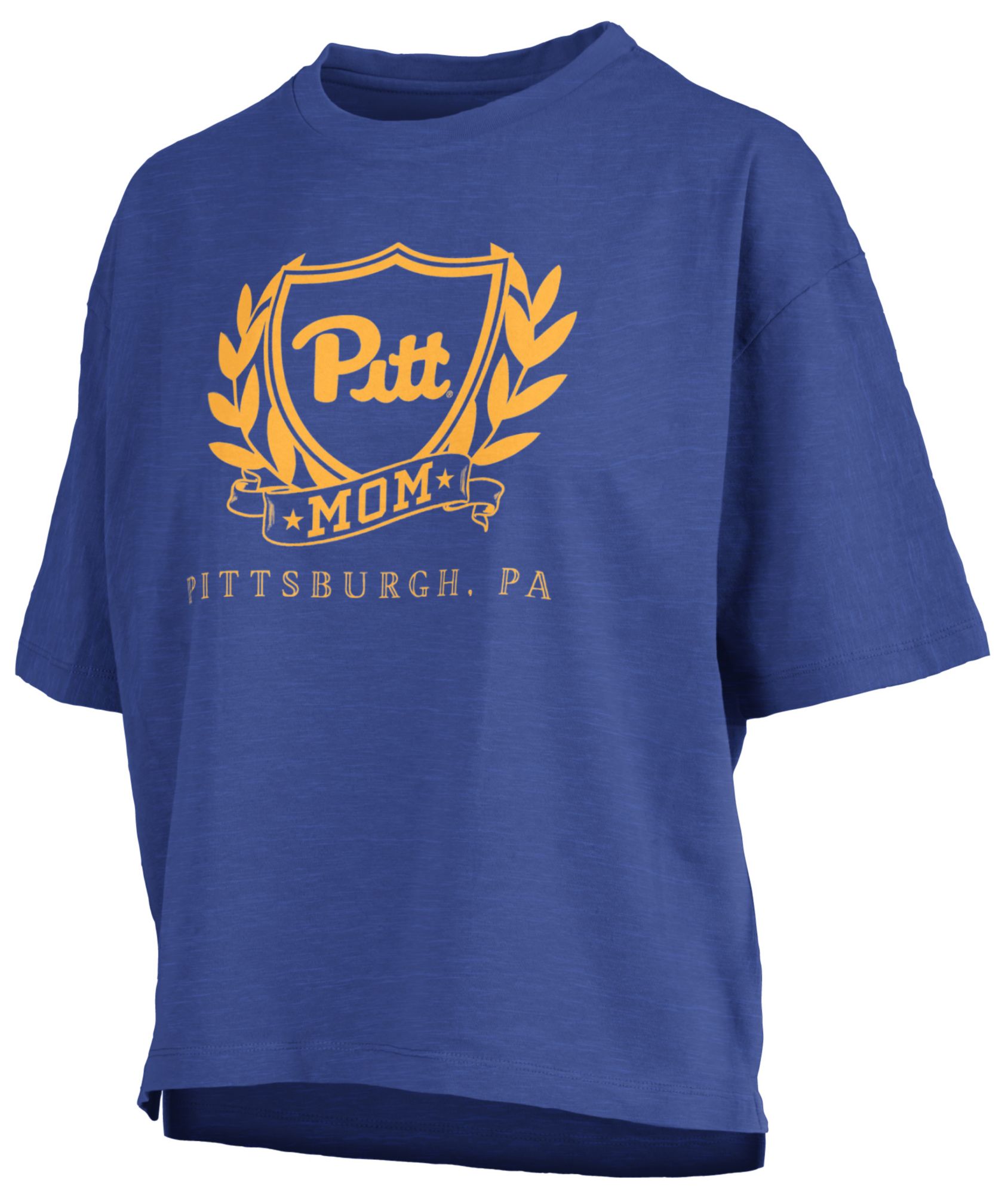 Pressbox Women's Pittsburgh Panthers Royal Mom Motley Crew T-Shirt