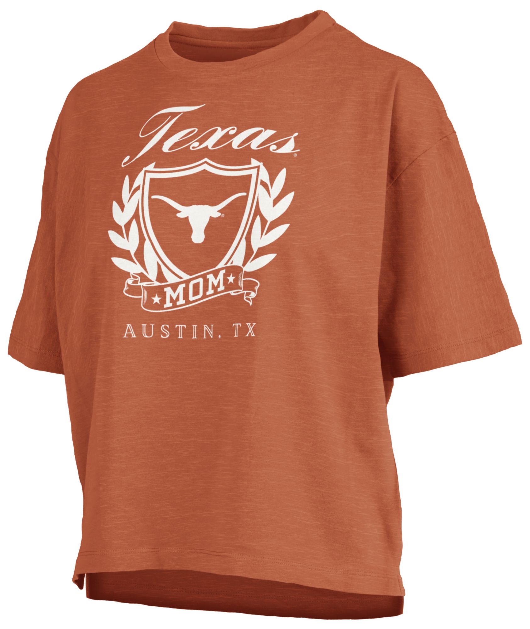 Pressbox Women's Texas Longhorns Burnt Orange Mom Motley Crew T-Shirt