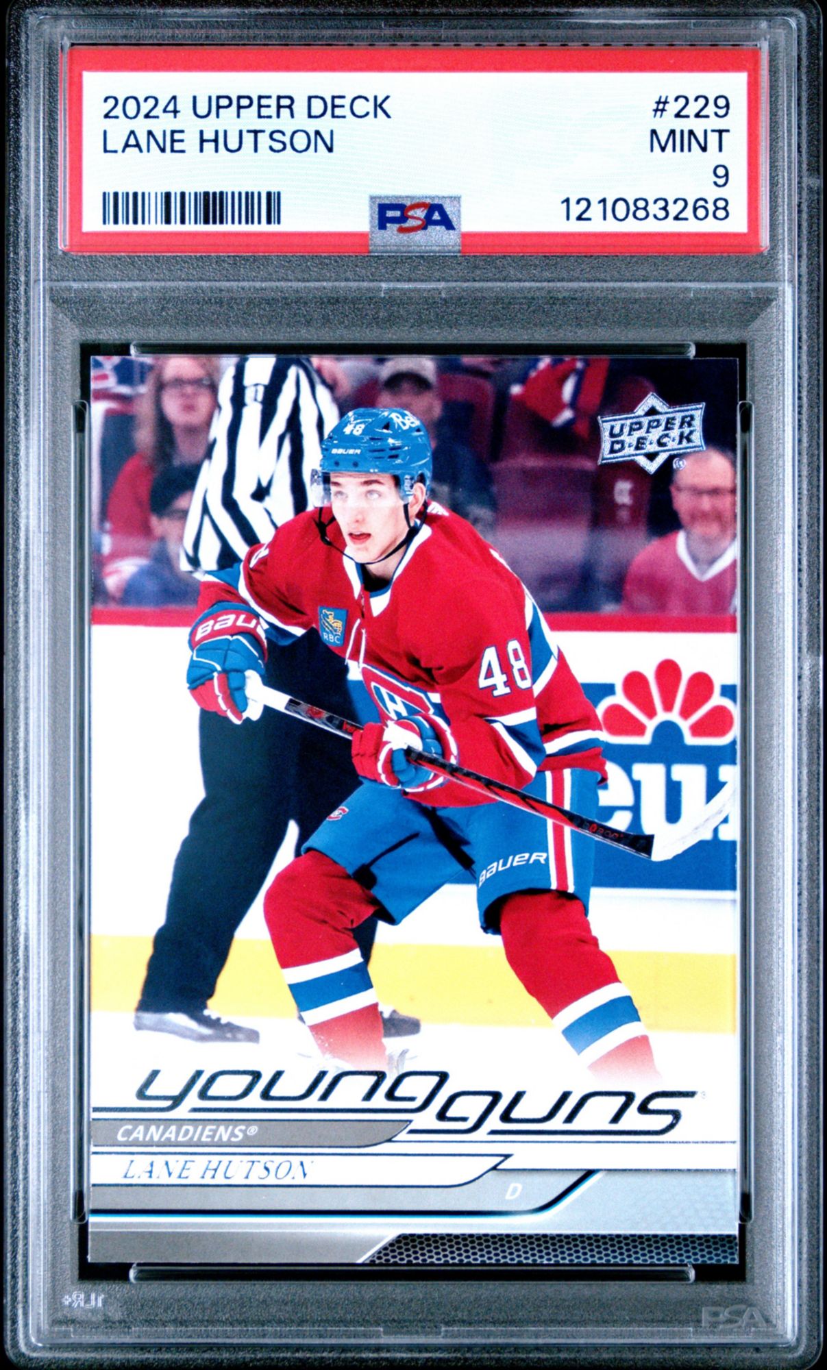 2024 Upper Deck 229 Lane Hutson PSA 9