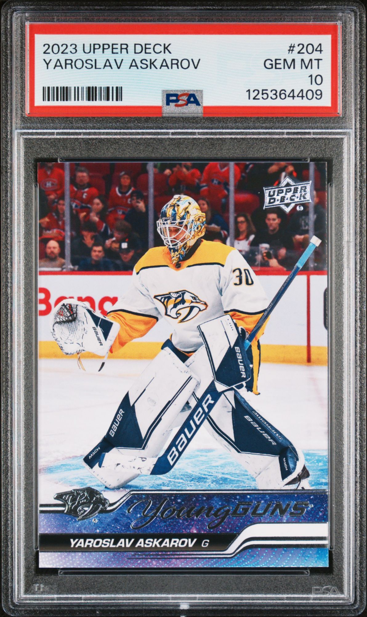 2023 Upper Deck 204 Yaroslav Askarov PSA 10