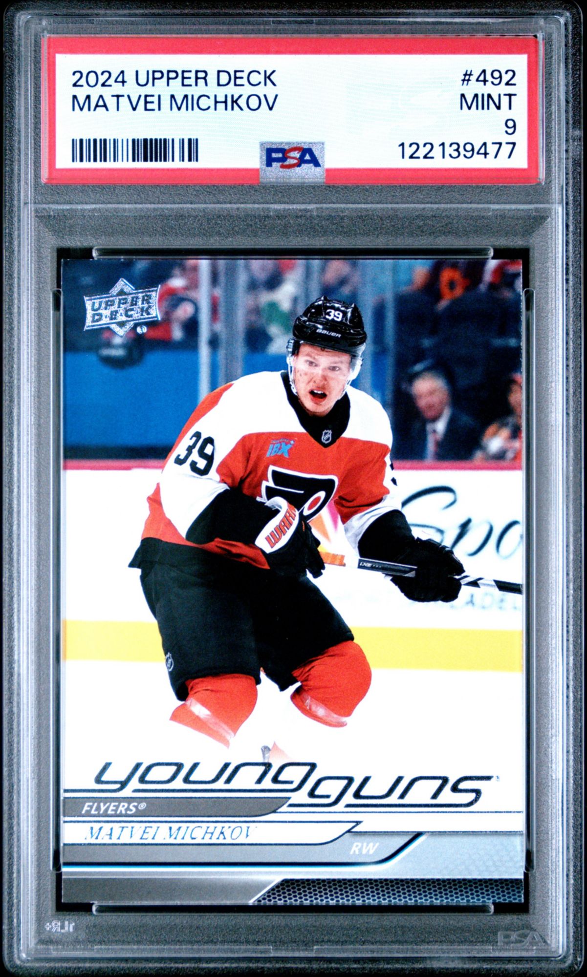 2024 Upper Deck 492 Matvei Michkov PSA 9