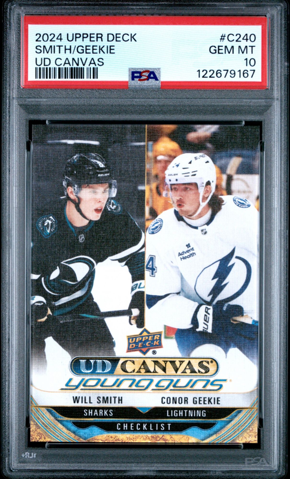 2024 Upper Deck UD Canvas C240 Will SmithConor Geekie PSA 10