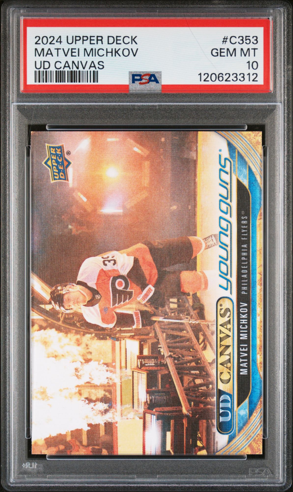 2024 Upper Deck UD Canvas C353 Matvei Michkov PSA 10