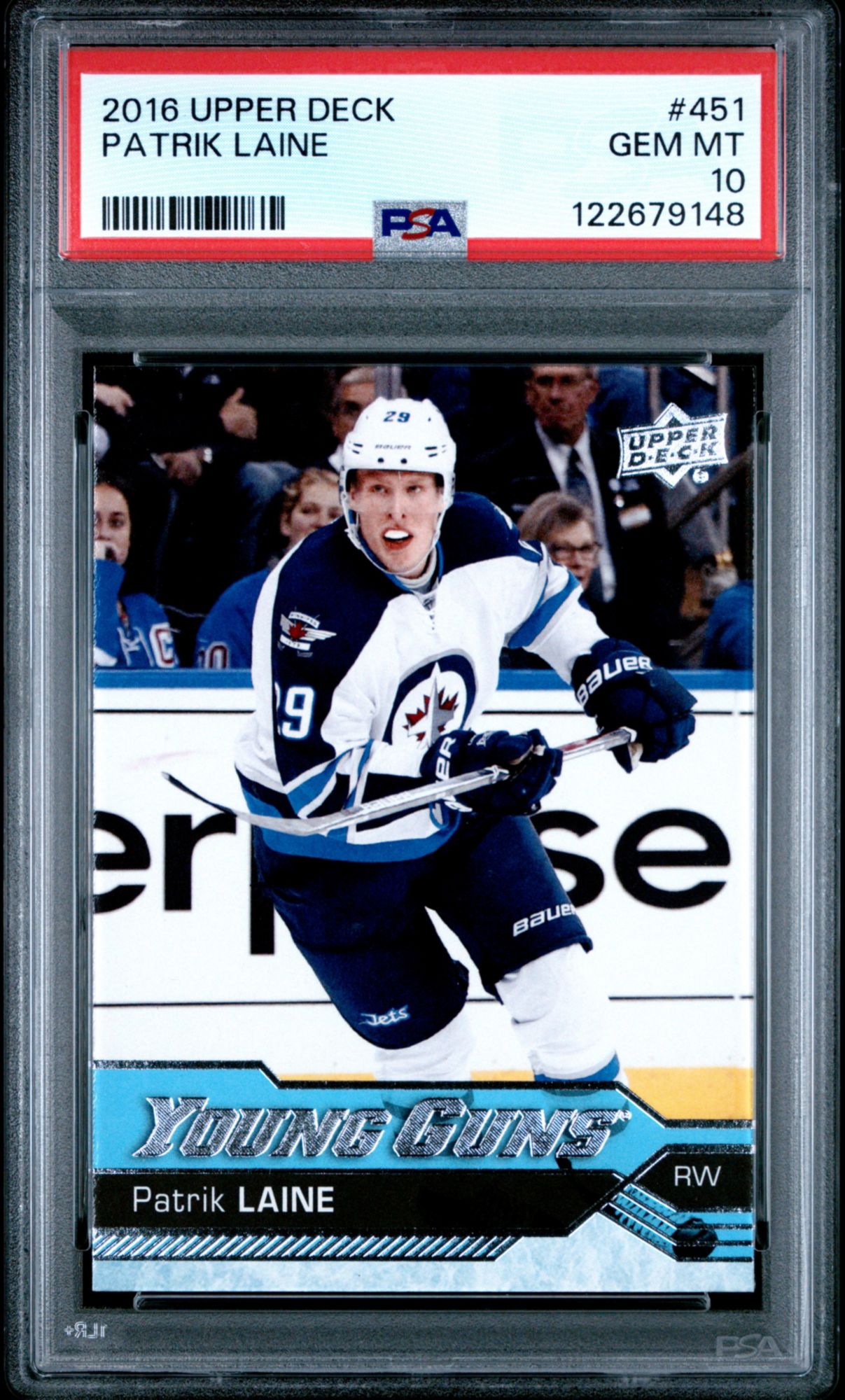 2016 Upper Deck 451 Patrik Laine PSA 10