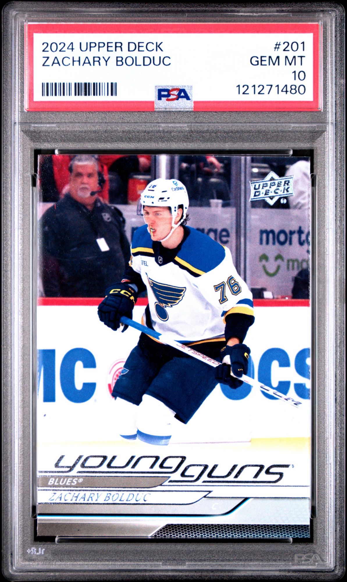 2024 Upper Deck 201 Zachary Bolduc PSA 10